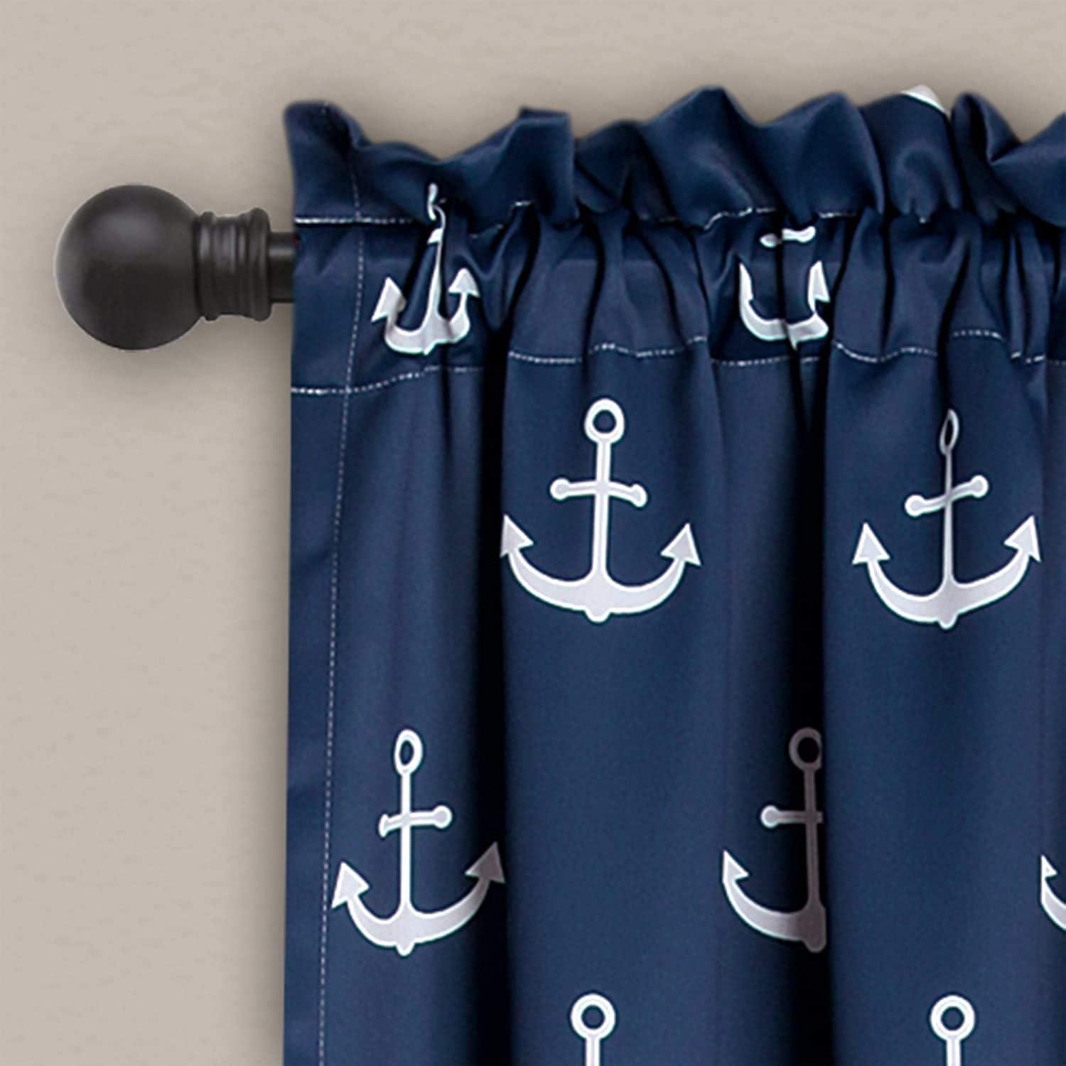 Anchor Polyester Room Darkening Curtain Pair