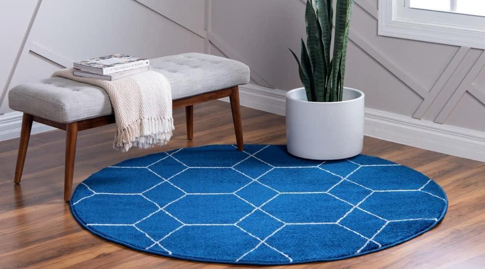 Unique Loom Trellis Frieze Geometric Trellis Indoor Woven Area Rug