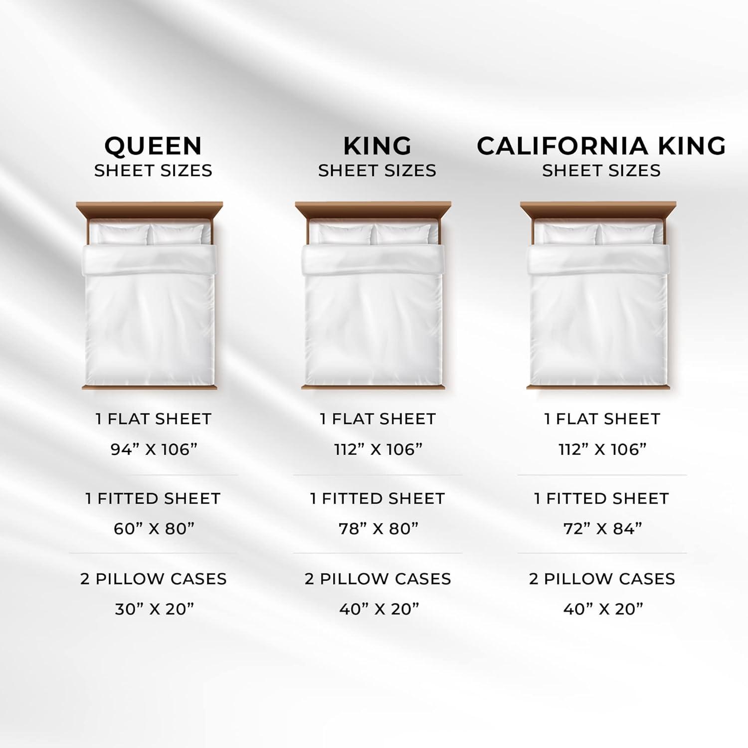 Tribeca Living Egyptian Cotton 800 Thread Count Deep Pocket Bed Sheet Set White Queen Egyptian Cotton Modern & Contemporary, Casual