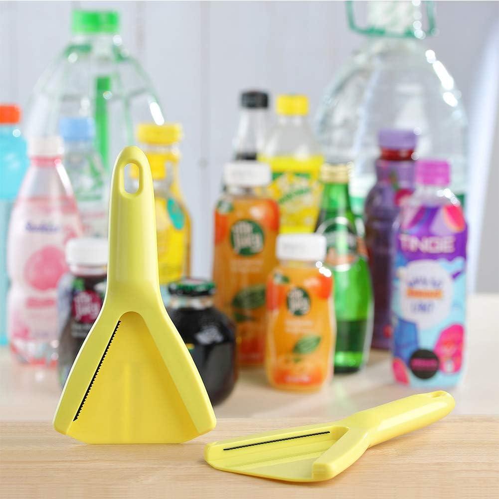 Yellow Plastic Twist-Off Bottle Opener for Weak Hands