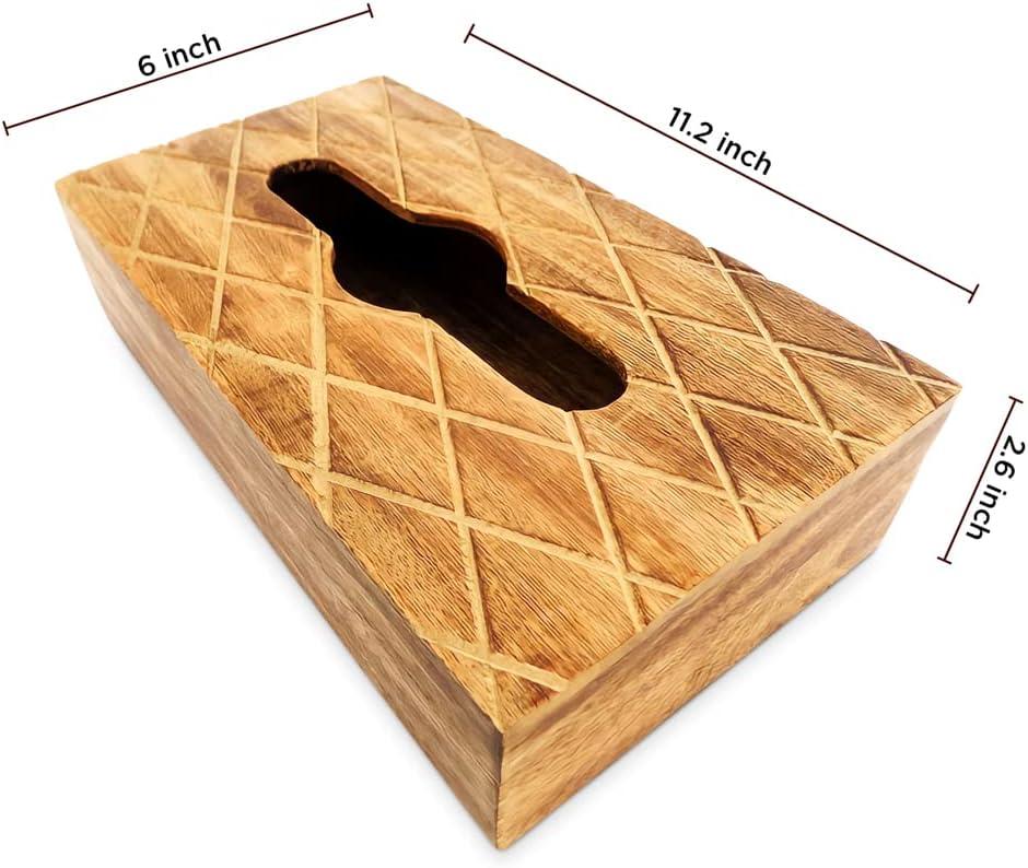 Vintiquewise Modern Decorative Paper Facial Tissue Box Holder for Kitchen, Dining Room, and Office