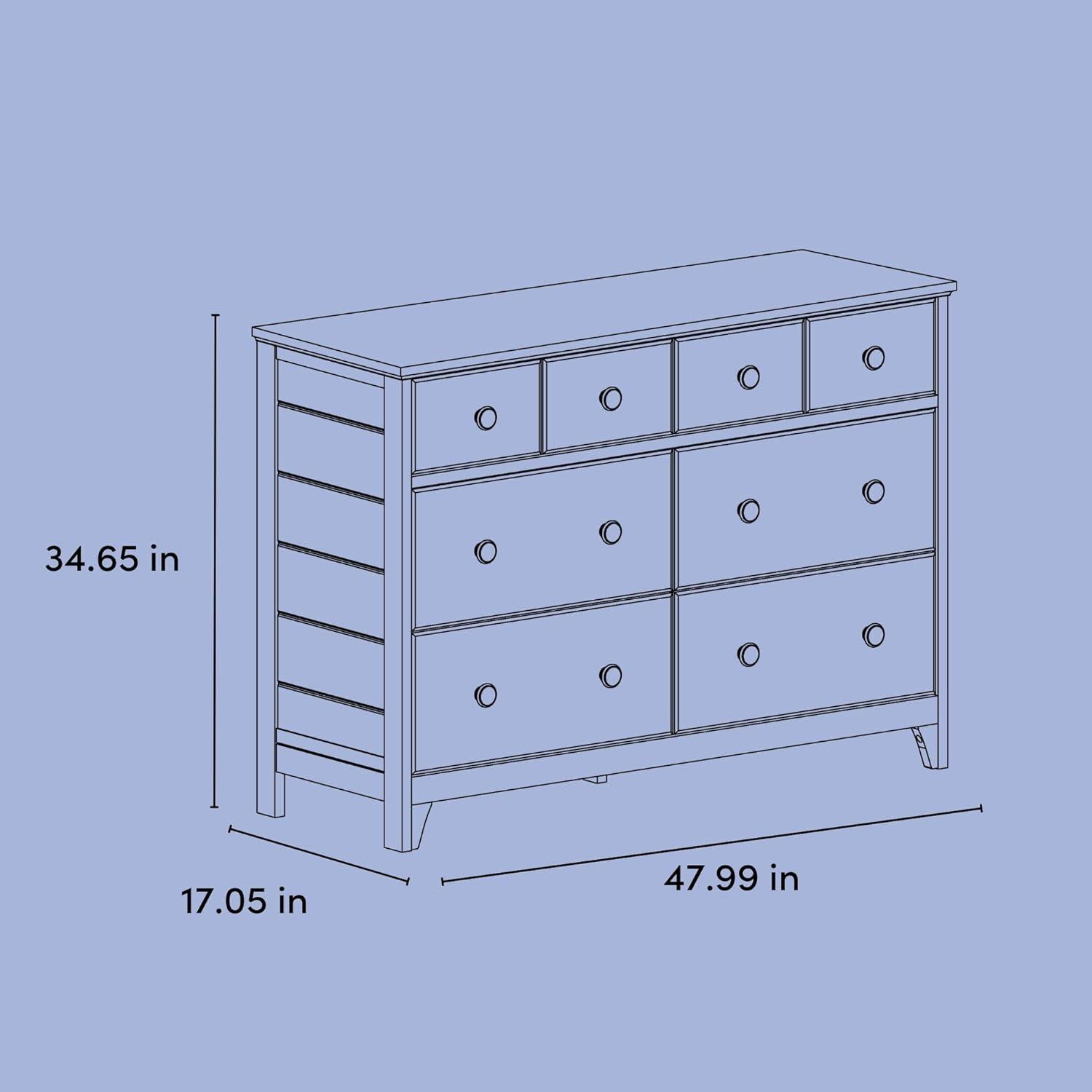 Moss 6 Drawer Double Dresser