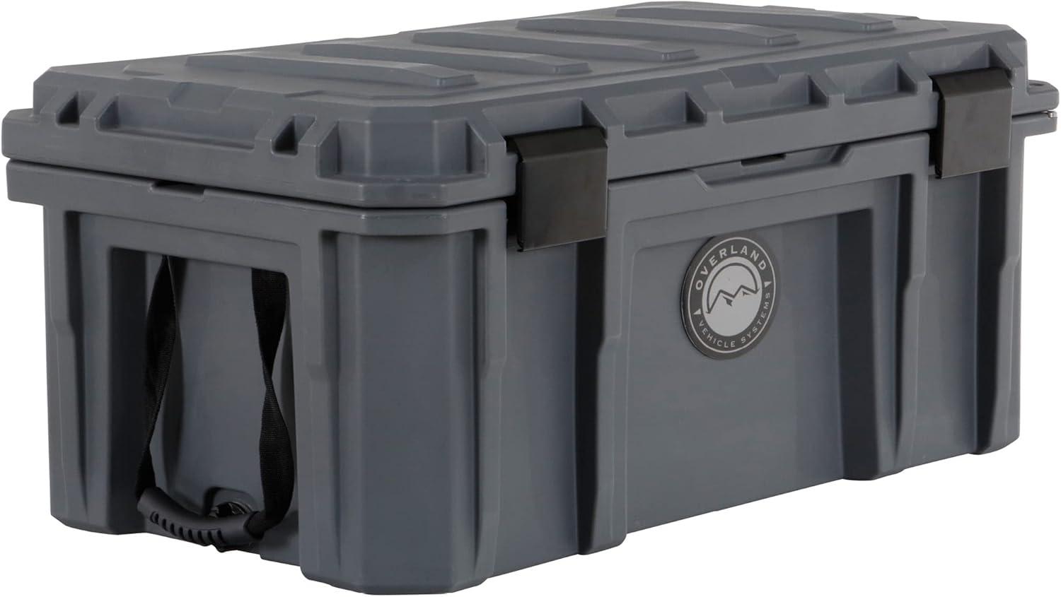 Overland Vehicle Systems 40100011 Dry Box with Drain & Bottle Opener, Dark Grey - 23.75 gal