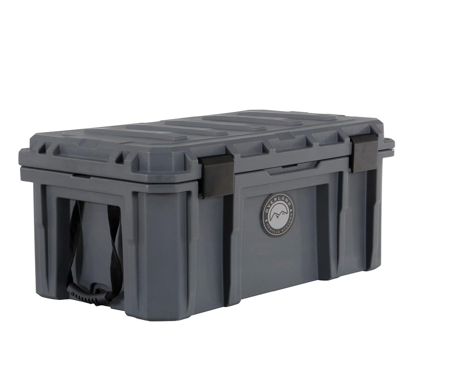 Overland Vehicle Systems 40100011 Dry Box with Drain & Bottle Opener, Dark Grey - 23.75 gal