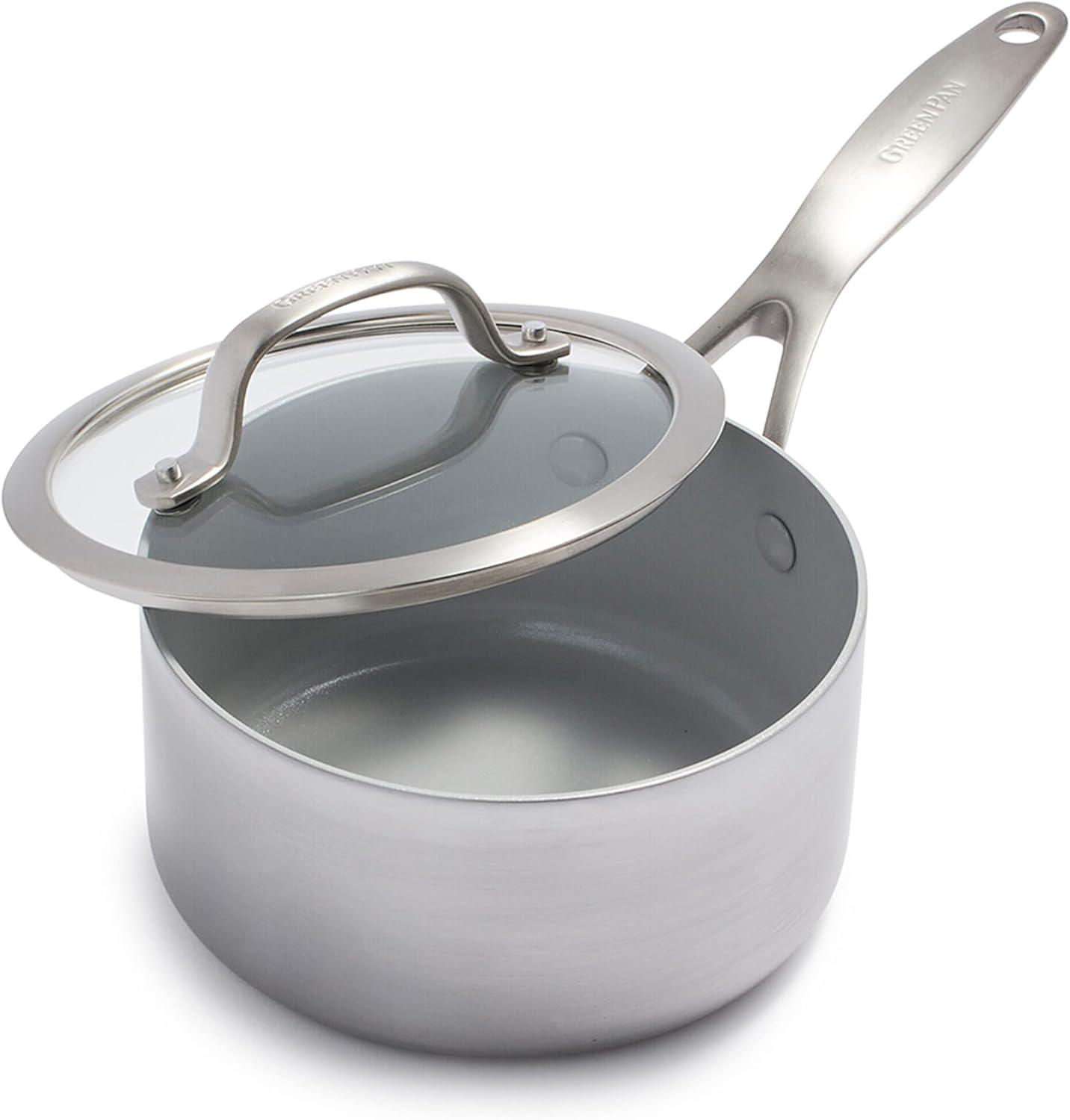 Venice Pro Stainless Steel Nonstick 1.5 Quart Saucepan with Lid