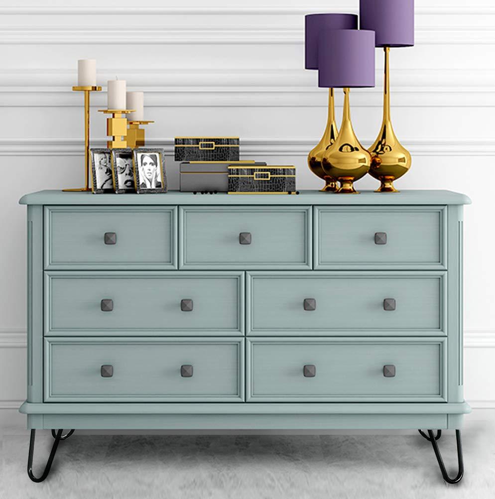 Home Soft Things 10 Inch Furniture Legs Black Metal Hairpin Table Legs Desk Legs, Set of 4, Black