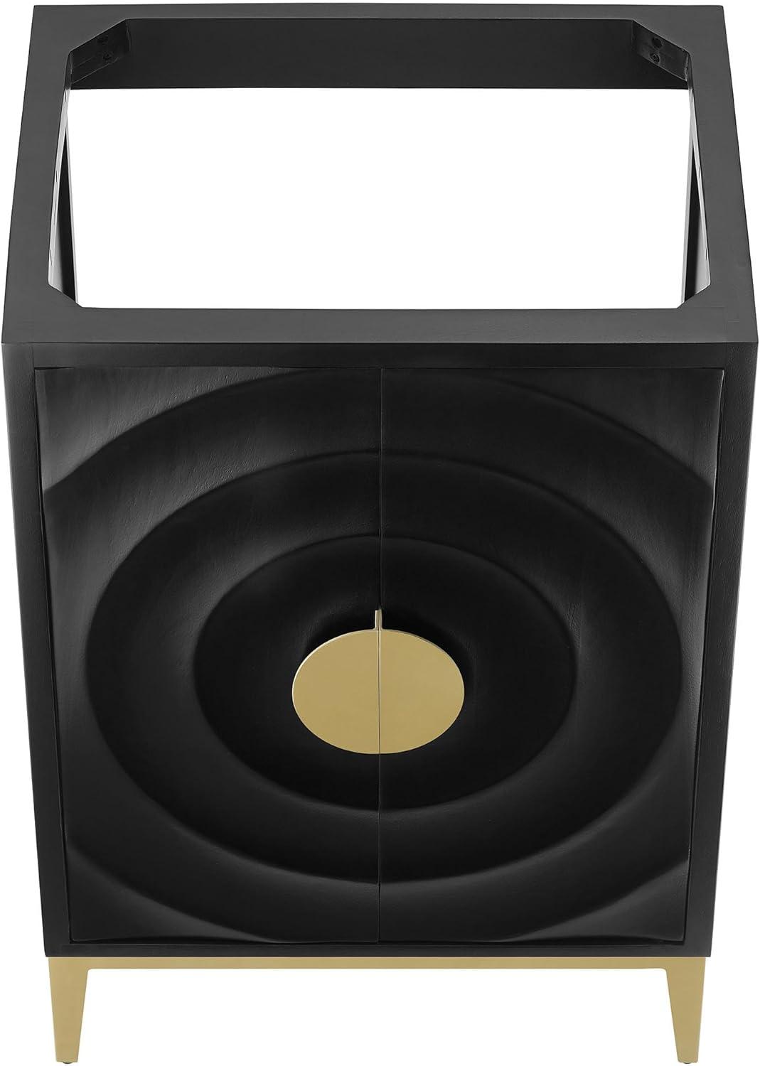 Modway Beau 24" Bathroom Vanity Cabinet (Sink Basin Not Included) In Black