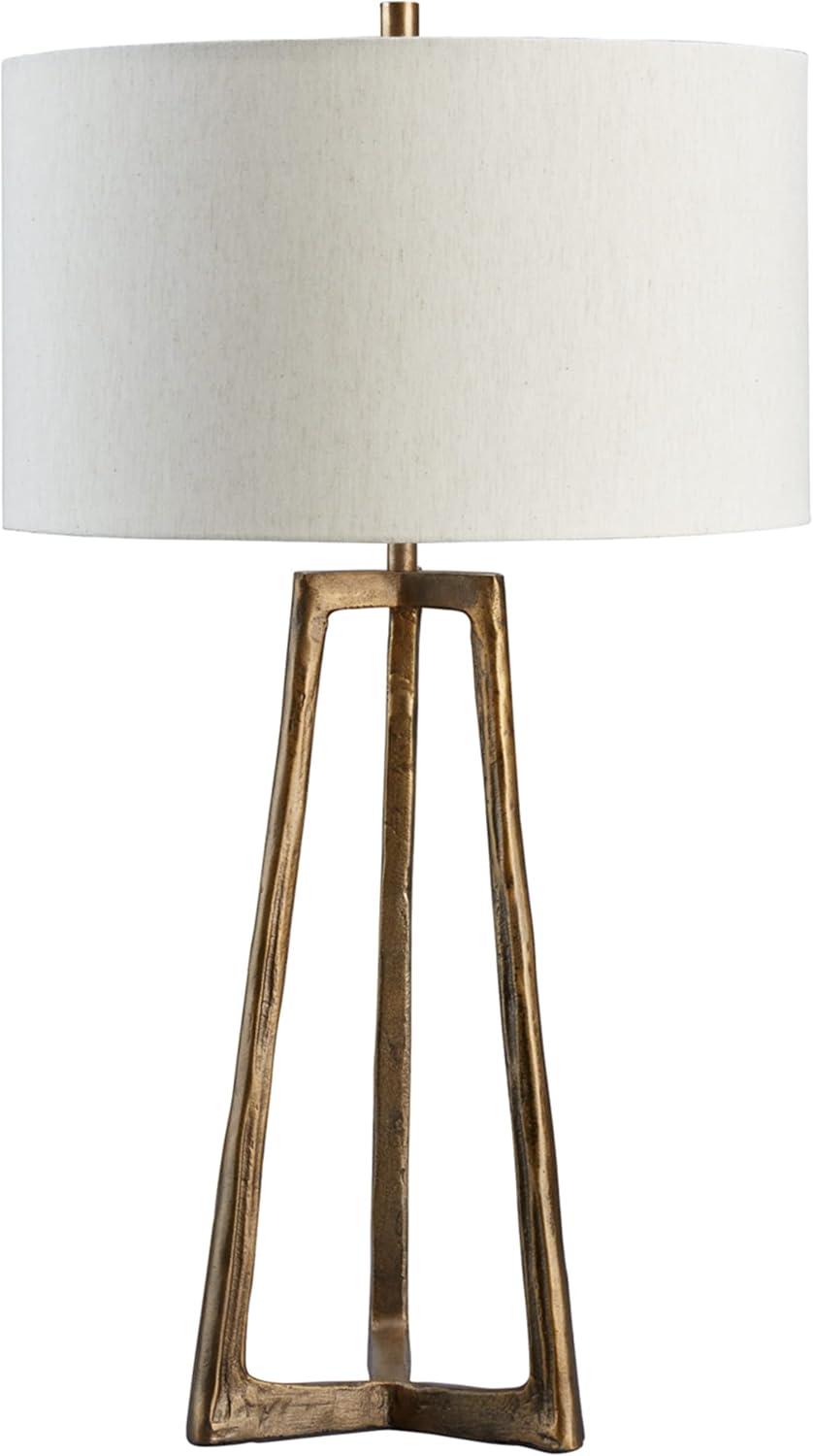 Wynlett Metal Table Lamp Antique Brass - Signature Design by Ashley: Elegant Accent Lighting, 3-Way Switch, UL Listed