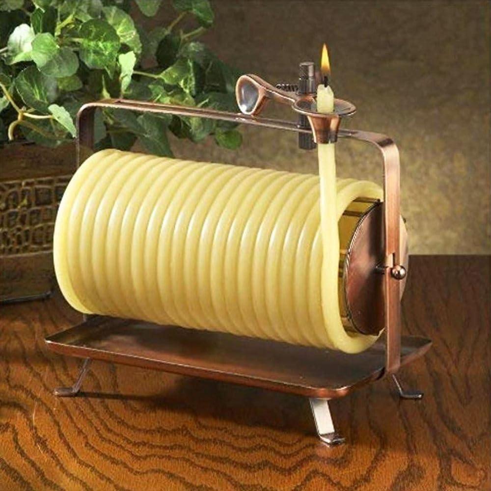 Candle by the Hour 80-Hour Horizontal Candle, Natural Beeswax with Cotton Wick