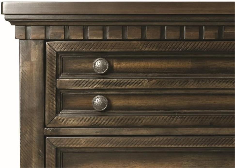 Picket House Furnishings Johnny 2 Drawer Nightstand in Smokey Walnut