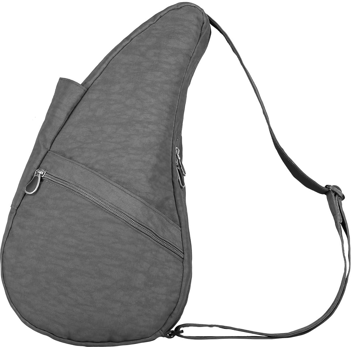 AmeriBag 17" Nylon Crossbody Sling Healthy Back Bag (Stormy Grey)