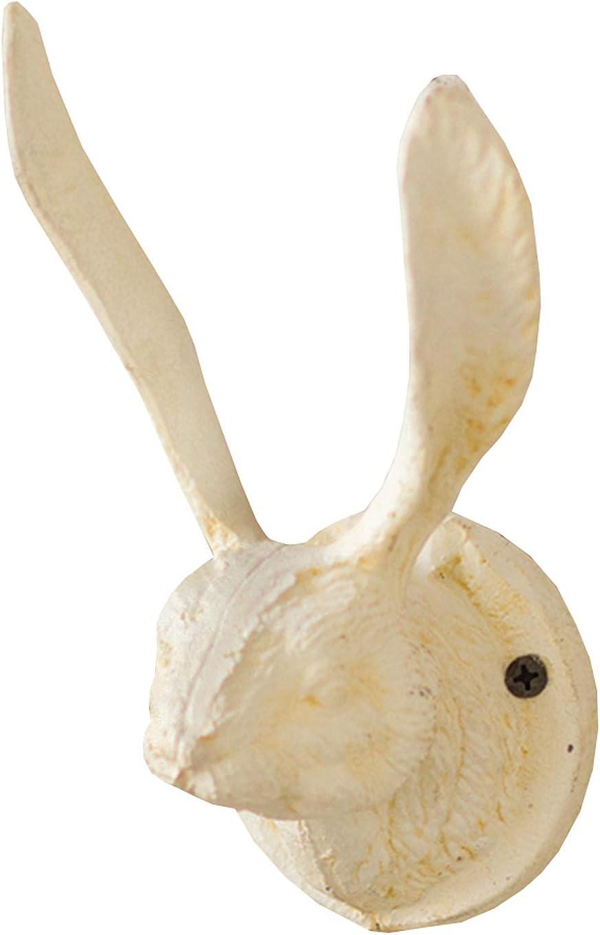 Kalalou Cast Iron Rabbit Wall Hook - Antique White CXX2235