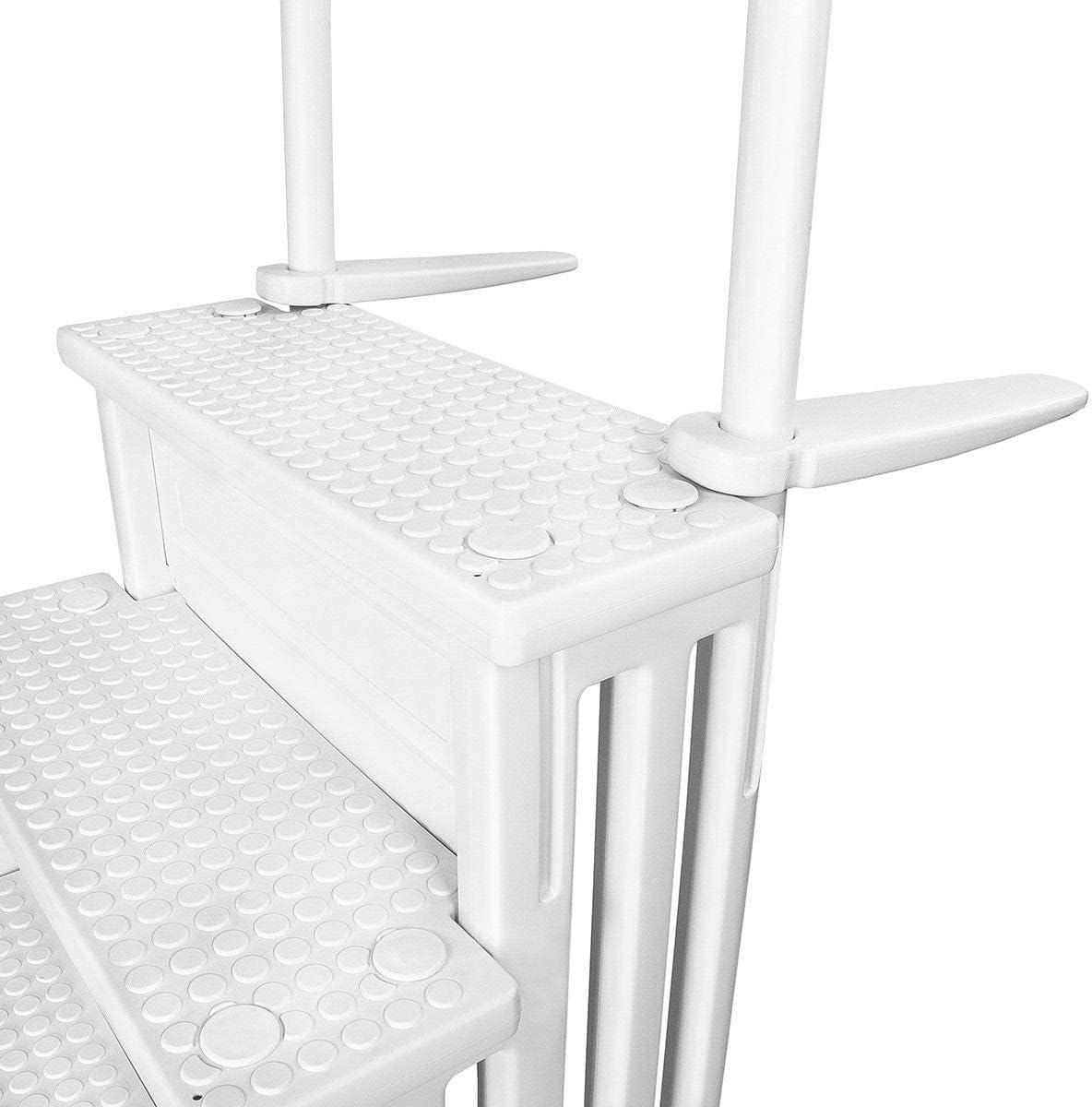 XtremepowerUS XtremepowerUS In-Pool Step Ladder with Handrails for Pools and Decks Up to 54" High