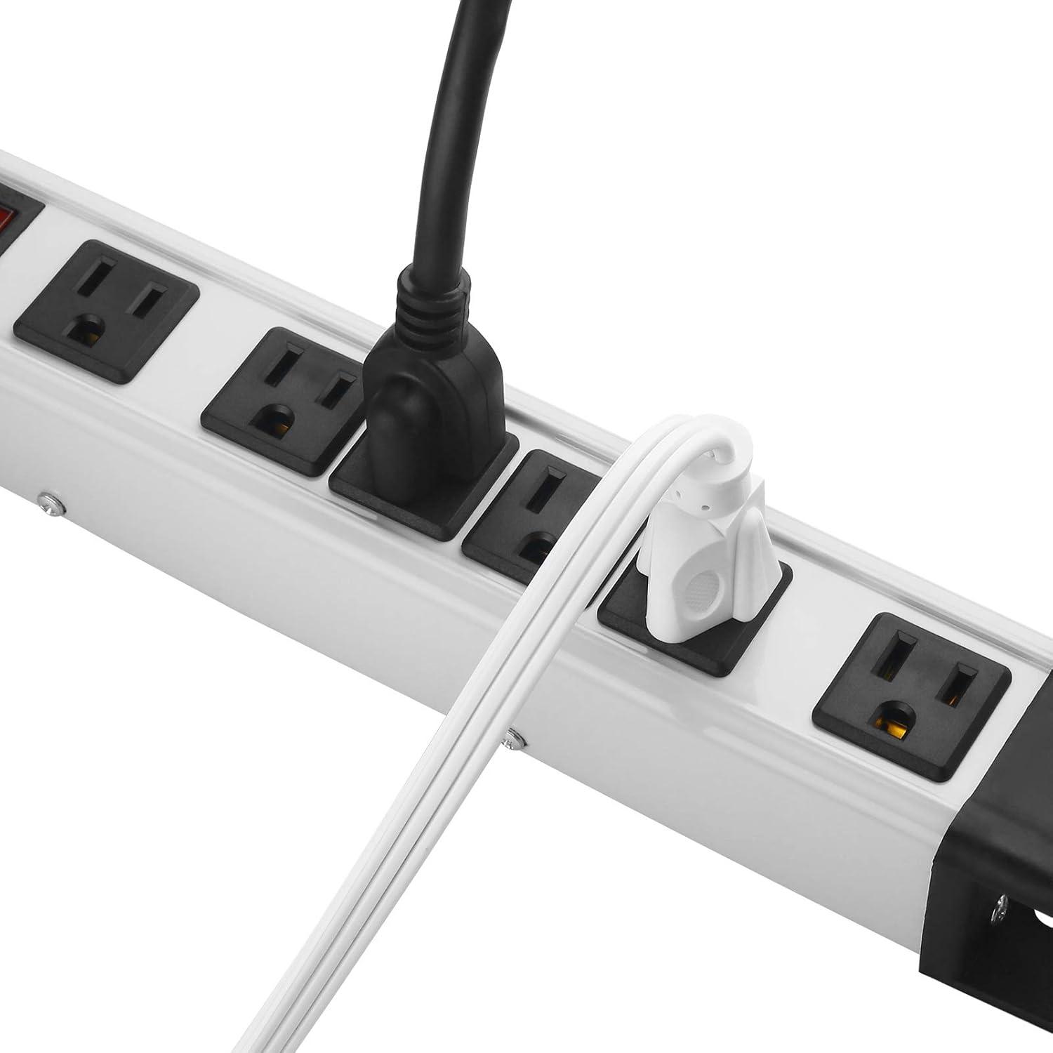 Strongway 6-Outlet Steel Power Strip, 14/3 Ga., 15 Amps