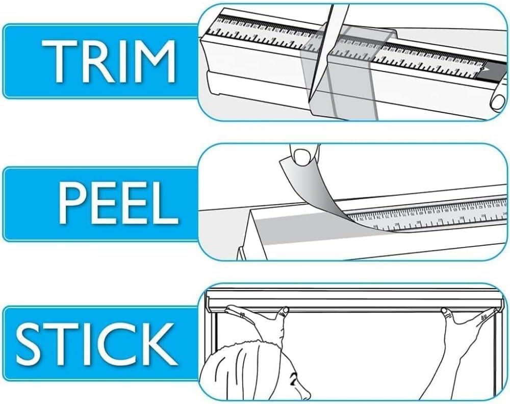 Redi Shade No Tools Easy Lift Trim-at-Home Cordless Cellular Blackout Fabric Shade Natural, 60 in x 64 in, (Fits windows 43 in - 60 in)
