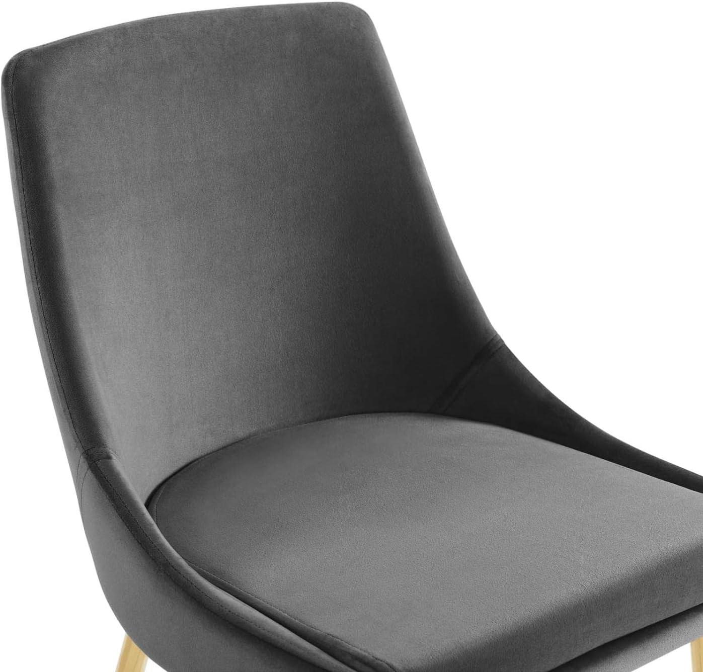 Modway Viscount Performance Velvet Dining Chairs - Set of 2