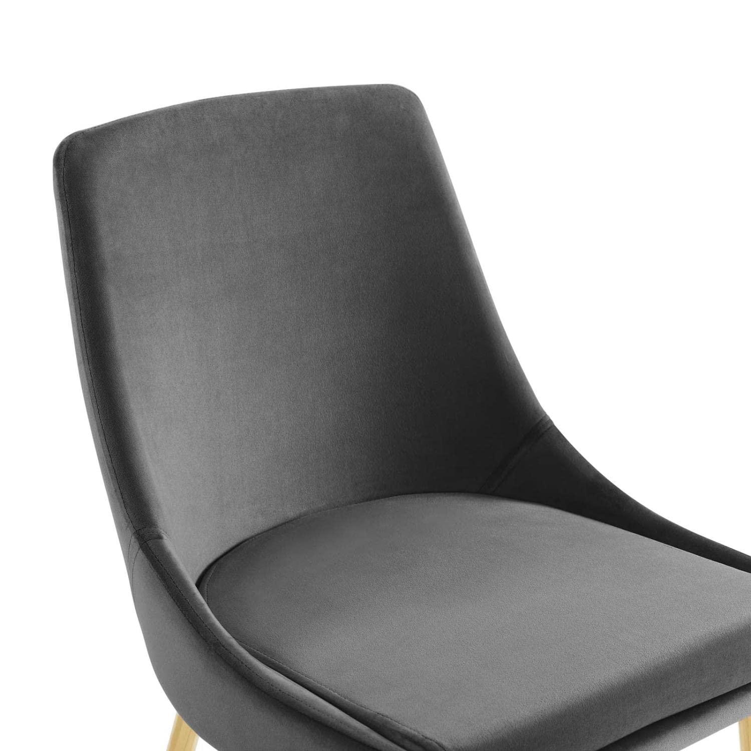 Modway Viscount Performance Velvet Dining Chairs - Set of 2