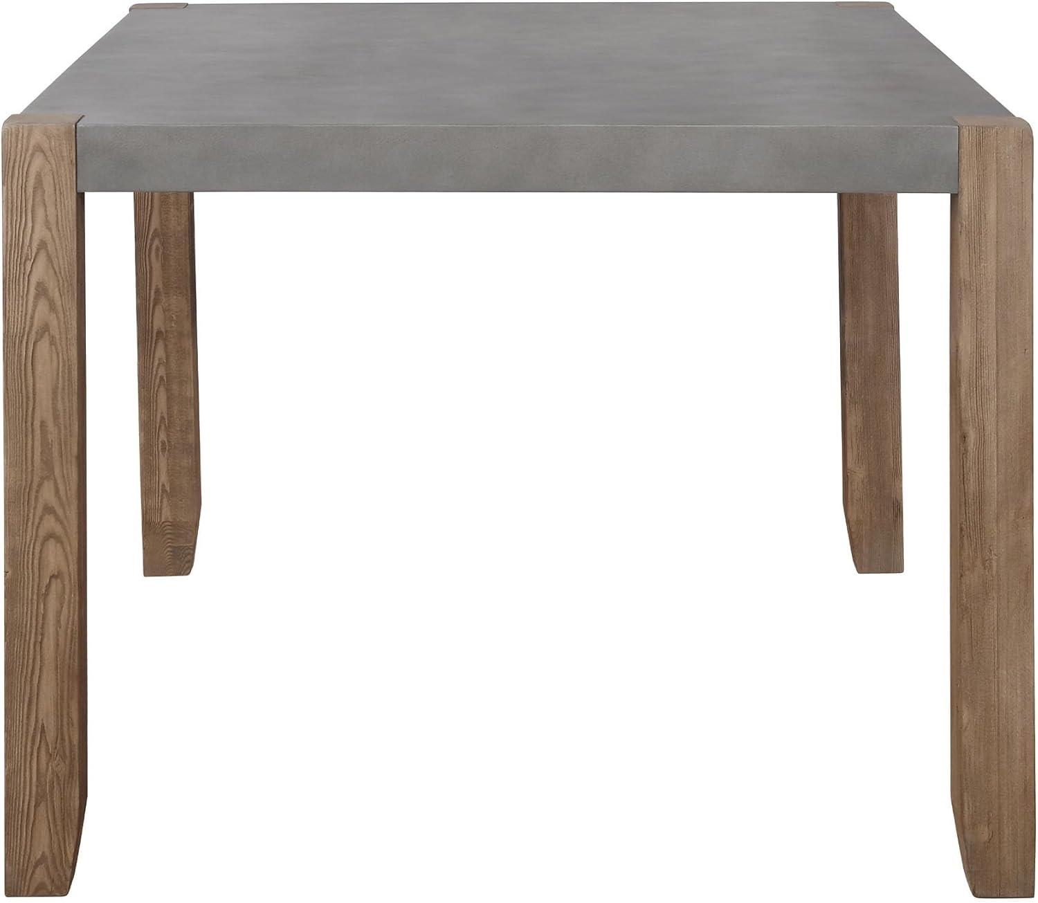 Alaterre Newport 30"H Faux Concrete and Wood Loft Dining Table