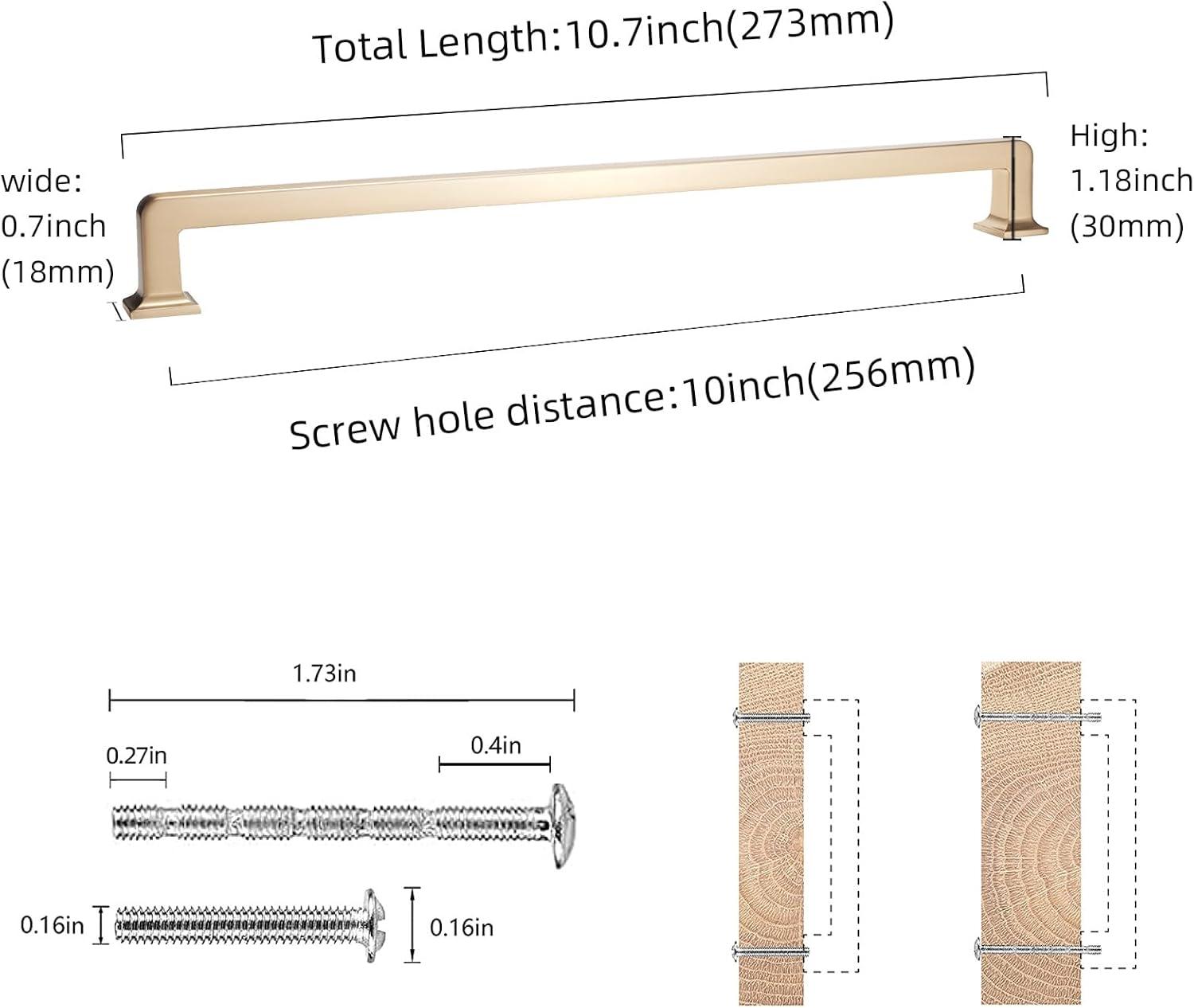 10" Center to Center Bar Pull (Set of 6)