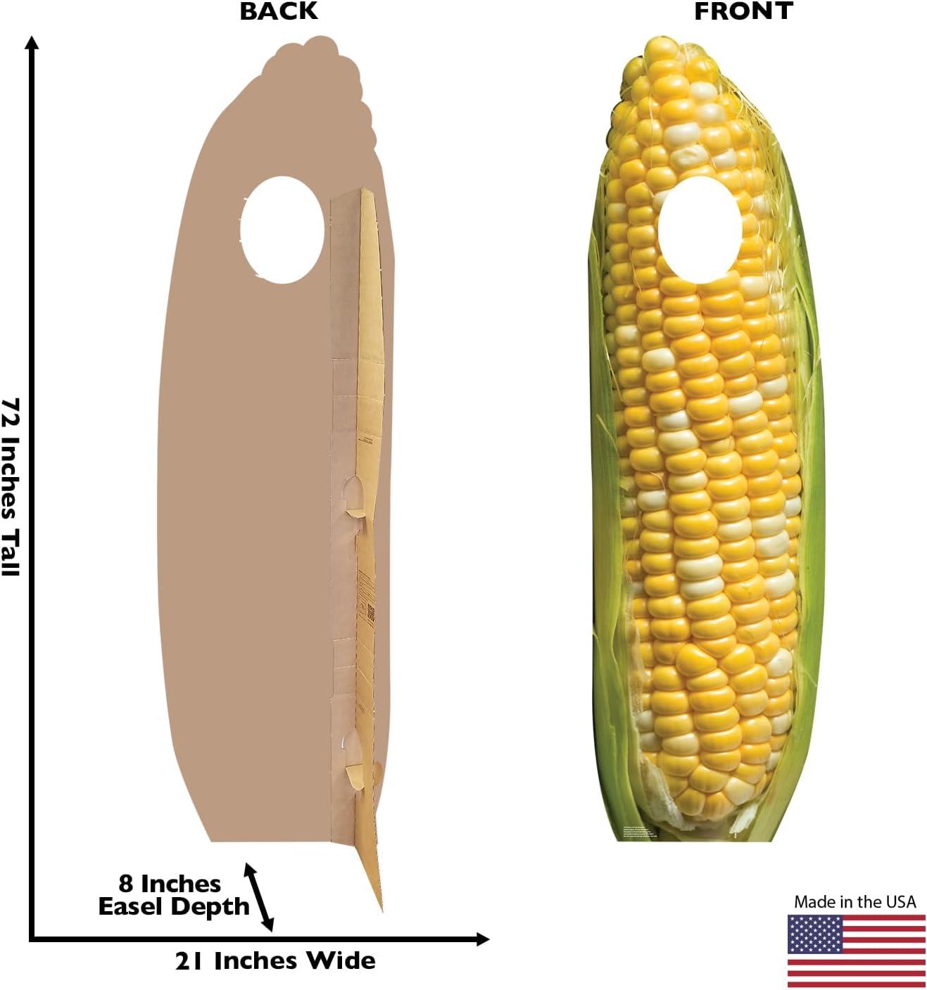 Cardboard People Corn on The Cob Stand-in Life Size Cardboard Cutout Standup