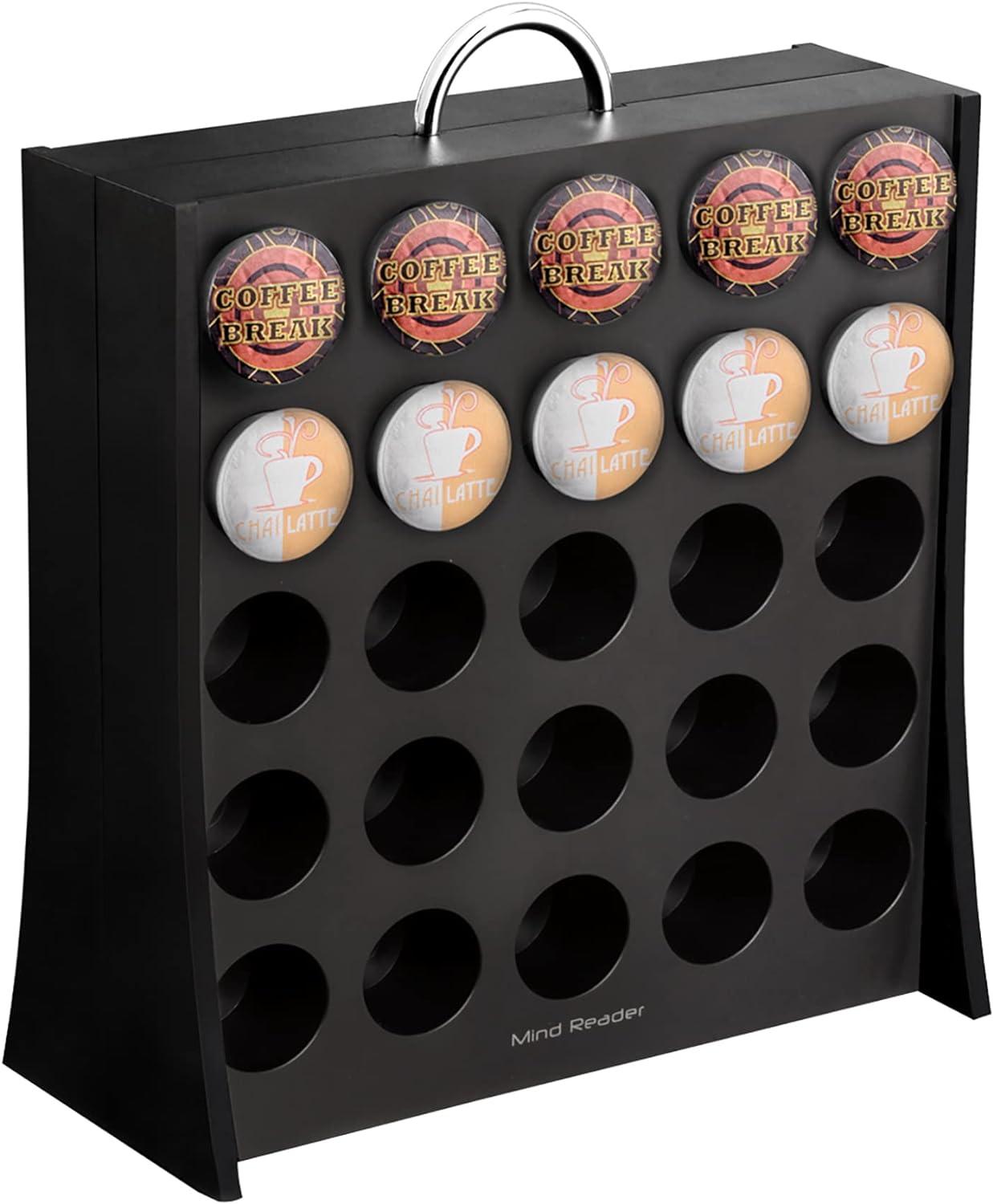 Black Plastic Single-Serve Coffee Pod Storage Organizer