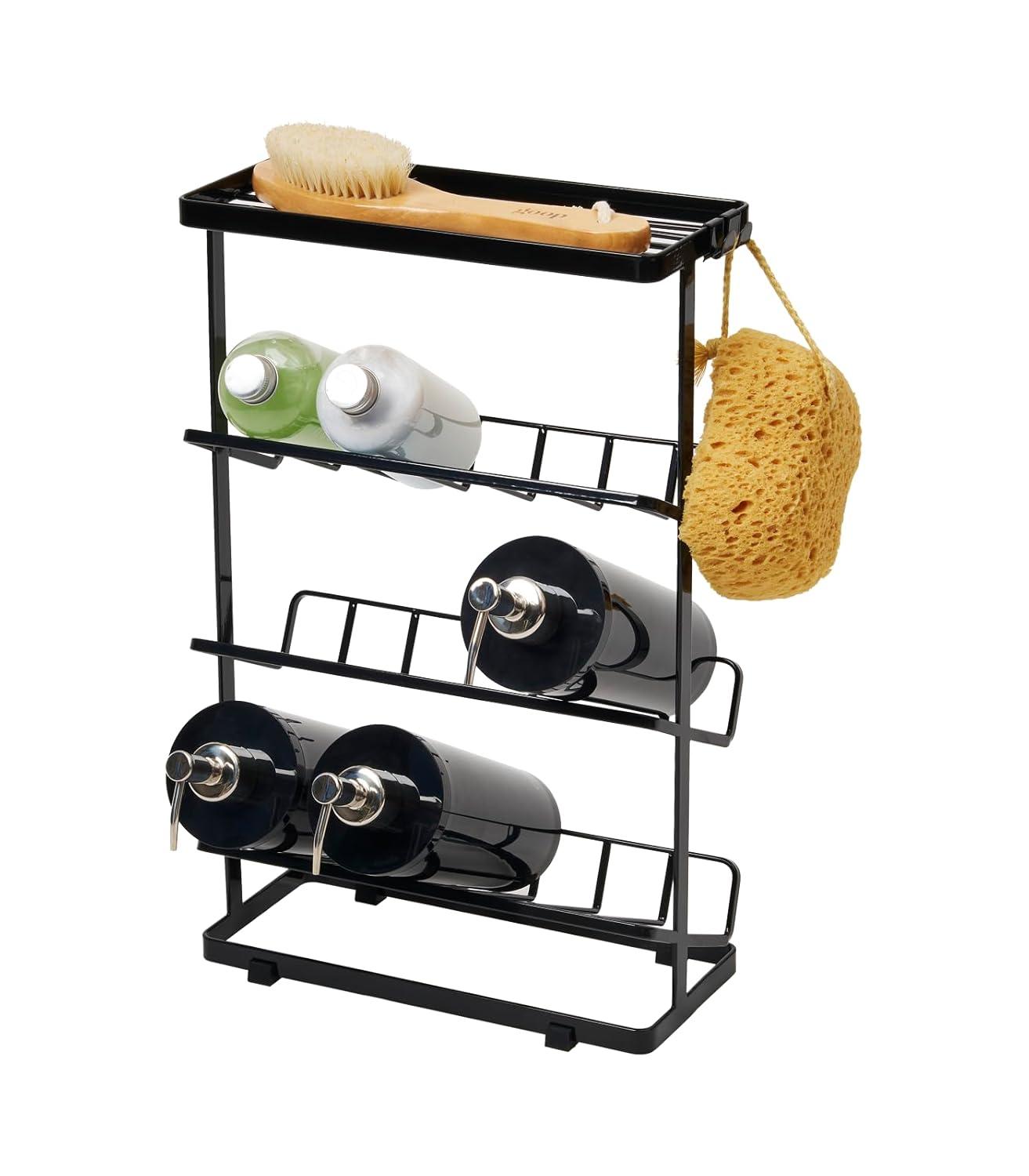 Yamazaki Home Tower Yamazaki Home Free Standing Shower Caddy - Bathroom Organizer Storage Holder, Steel
