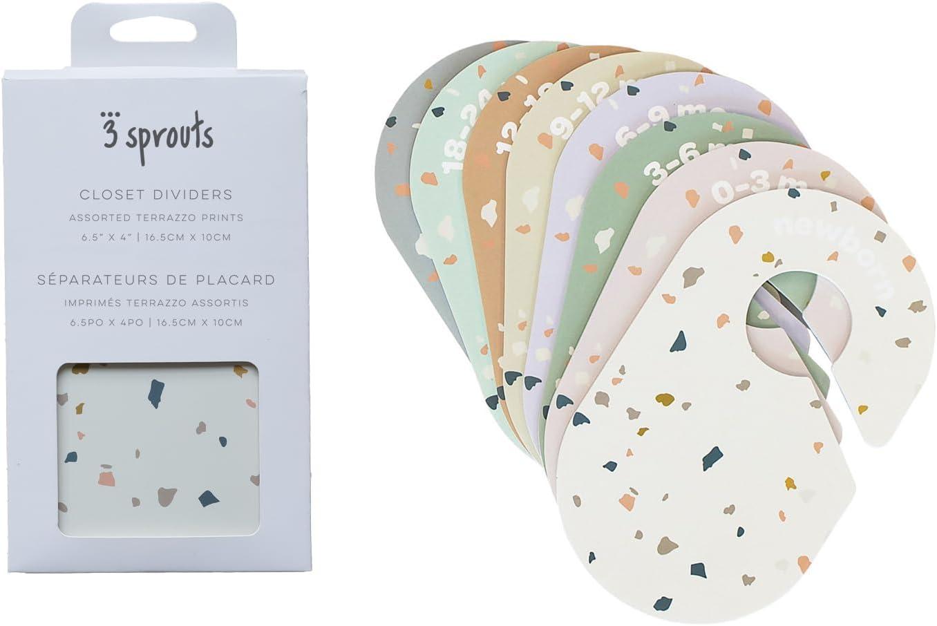 3 Sprouts Baby Closet Dividers (Newborn To 24 Months) – Pack Of 8 - Terrazzo