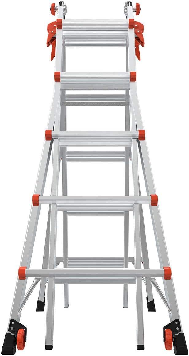 Velocity 22 Ft Aluminum Multi-Position Ladder with Wheels