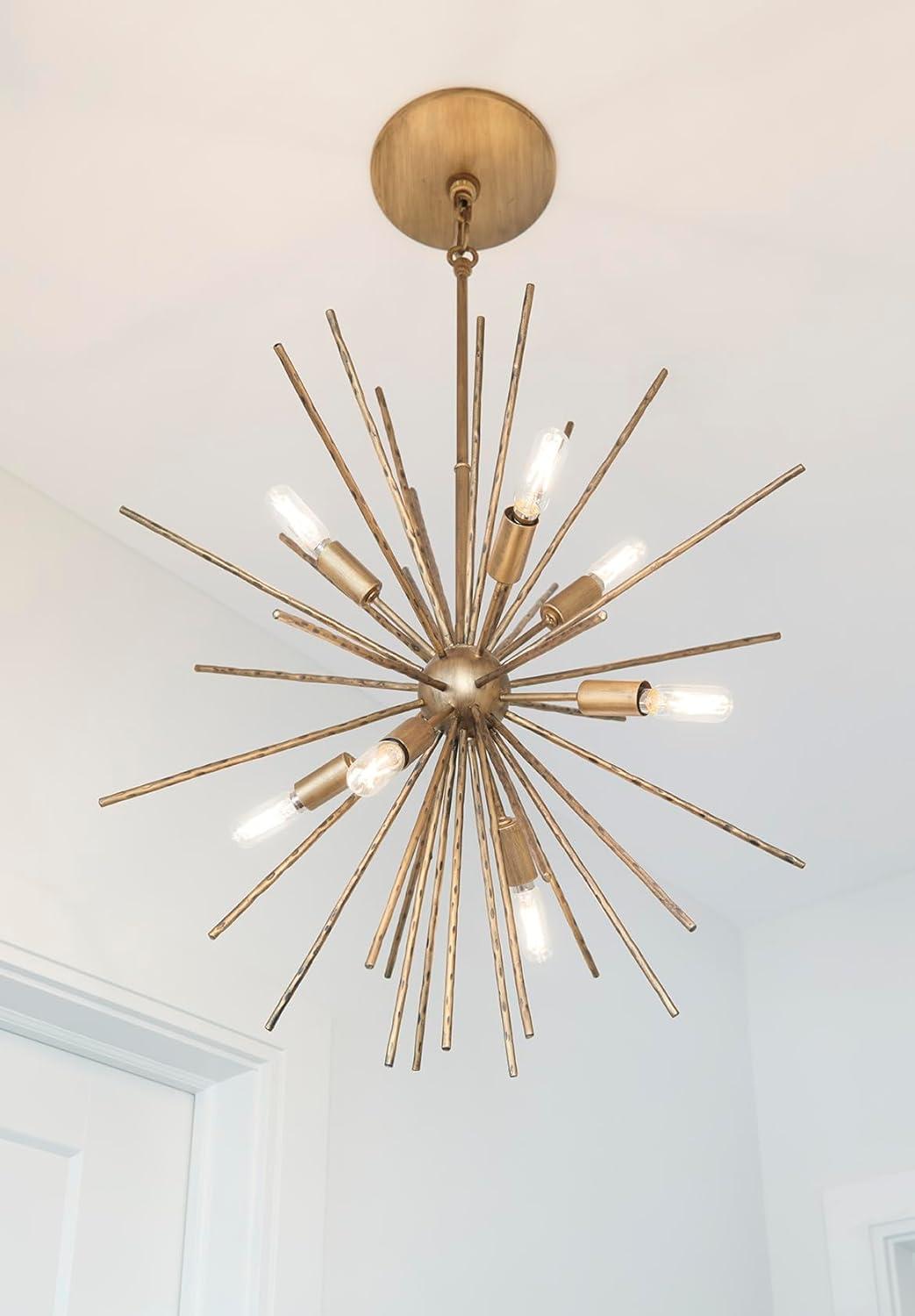 -Eight Light Stem Hung Pendant-22 Inches Wide By 22 Inches Tall Fredrick Ramond Lighting Fr43014bng