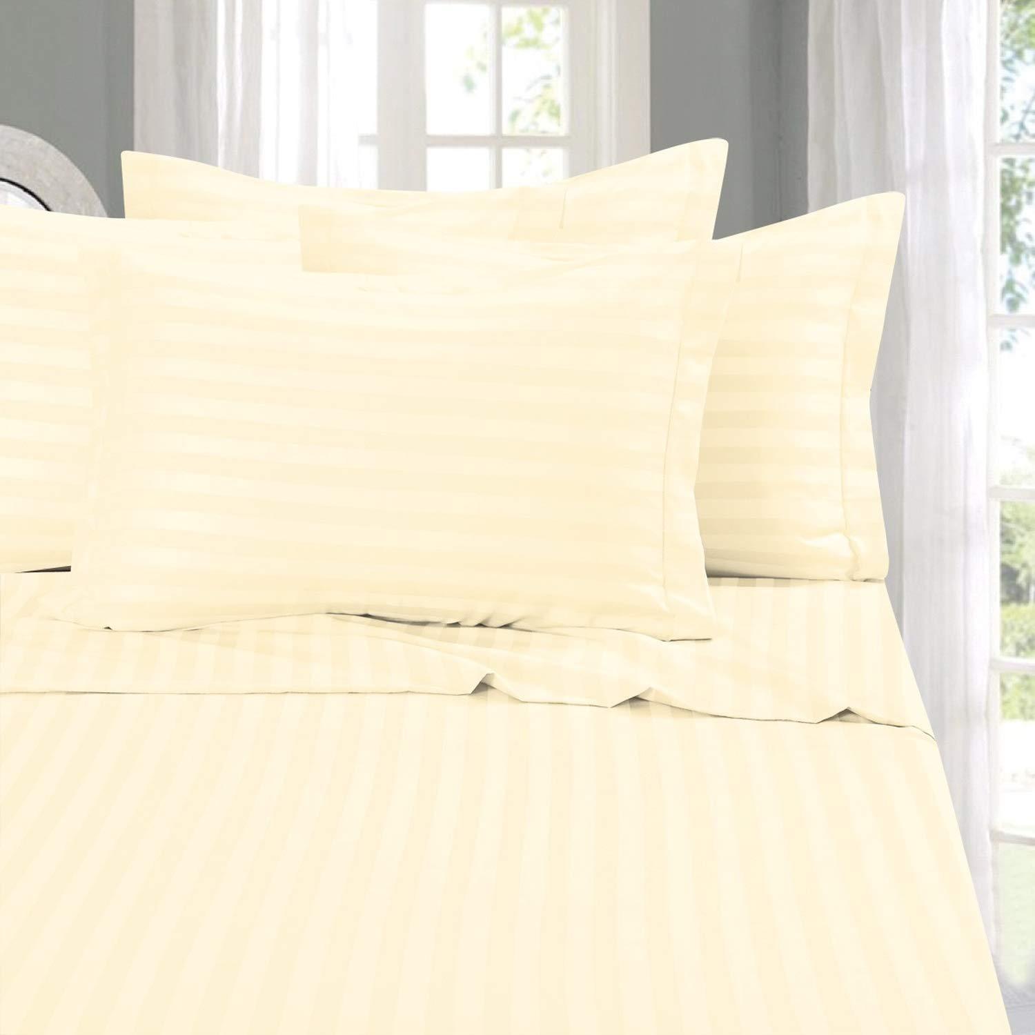 ELEGANT COMFORT Percale Striped Sheet Set