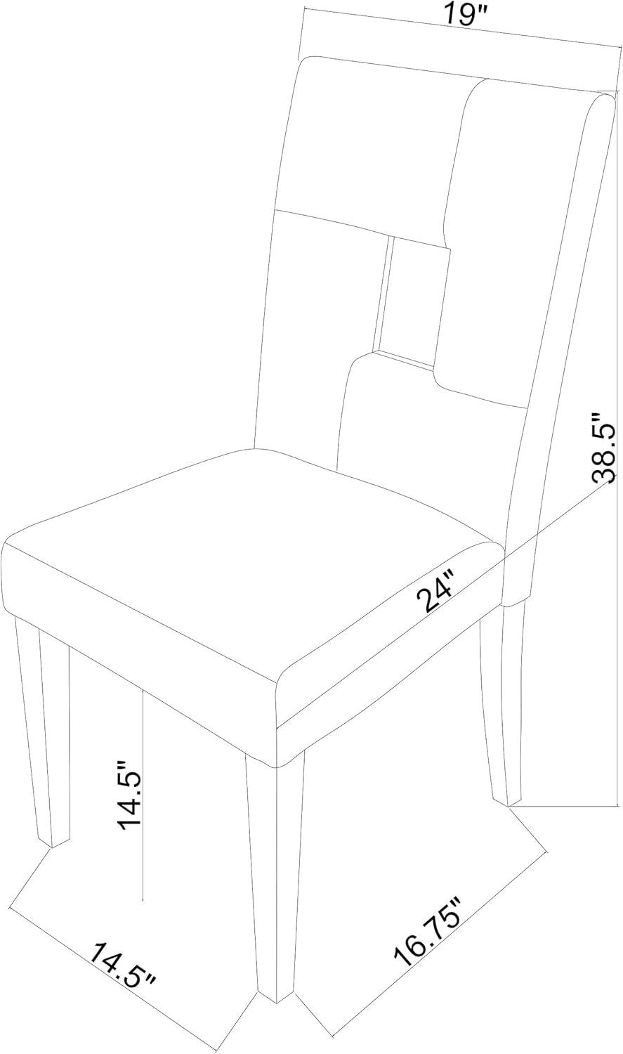 Coaster Anisa Open Back Faux Leather Dining Chairs in White