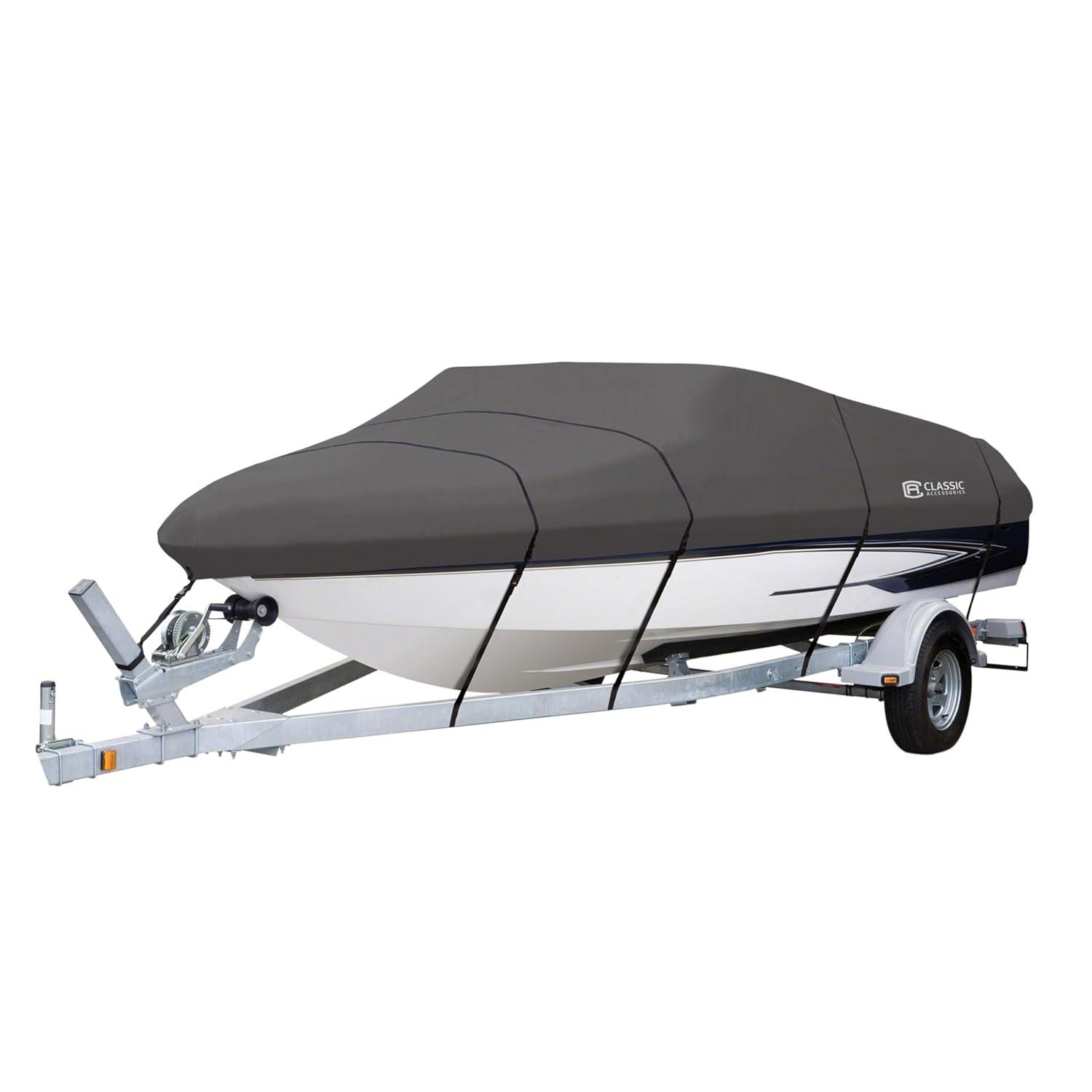 Classic Accessories StormPro Heavy-Duty Boat Cover, 14 - 16 Feet Long x 75 Inch Wide