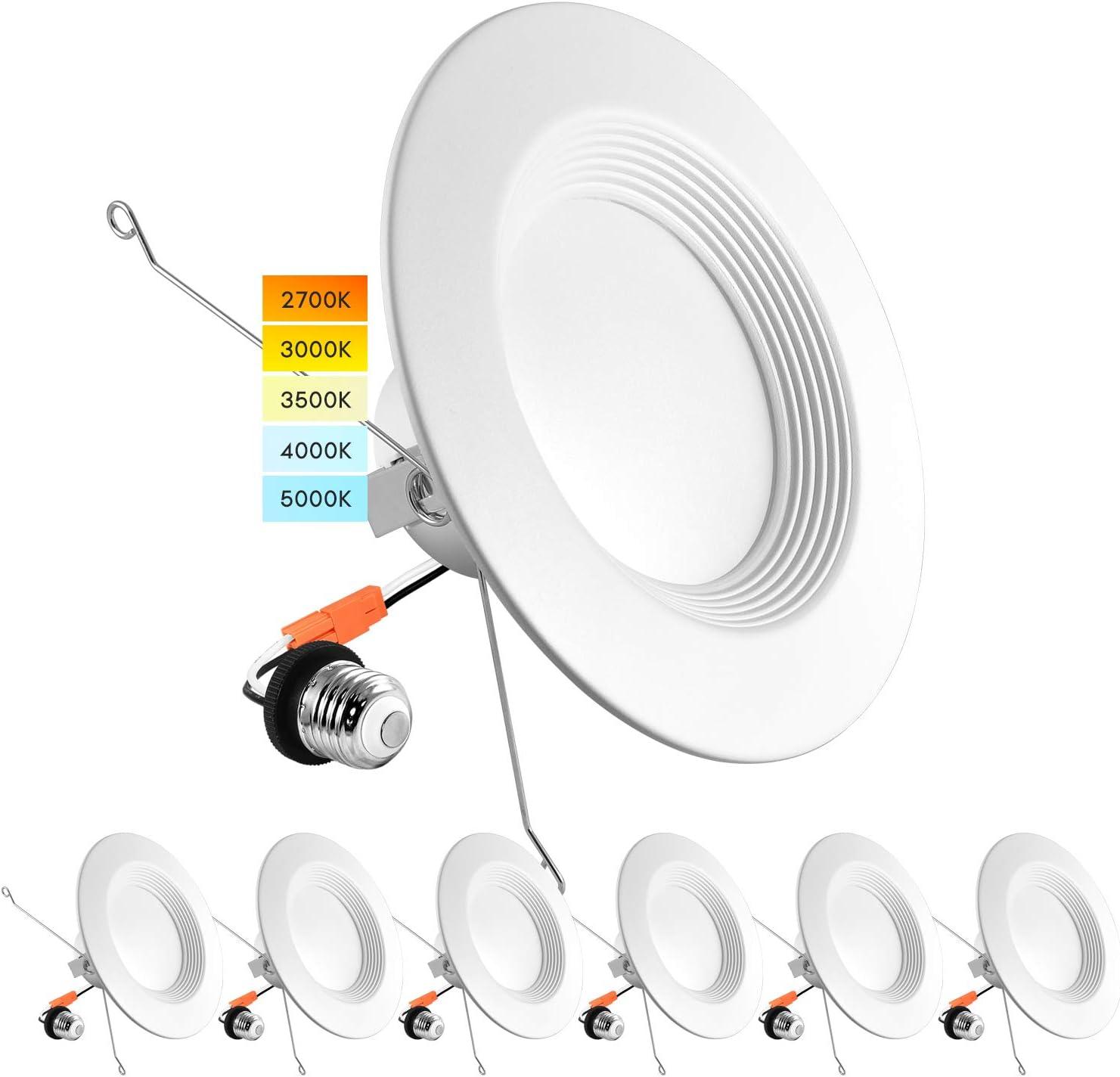 5/6 Inch White LED Recessed Retrofit Downlight Kit