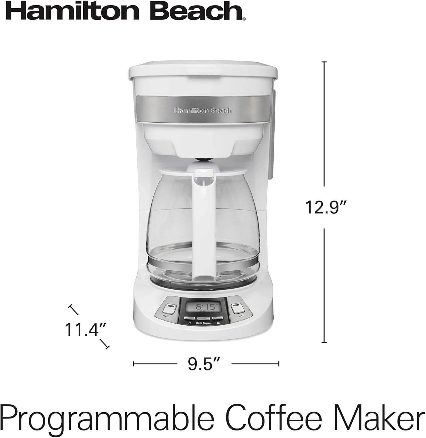 Hamilton Beach® Programmable Coffee Maker 12 Cup Capacity