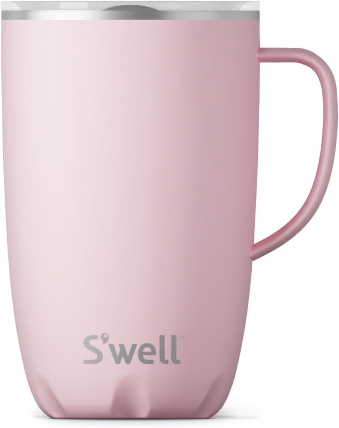 Swell Stainless Steel Travel Mug with Handle - Triple-Layered Vacuum-Insulated Container Designed