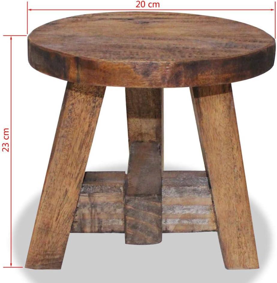 VidaXL VidaXL Stool Solid Reclaimed Wood