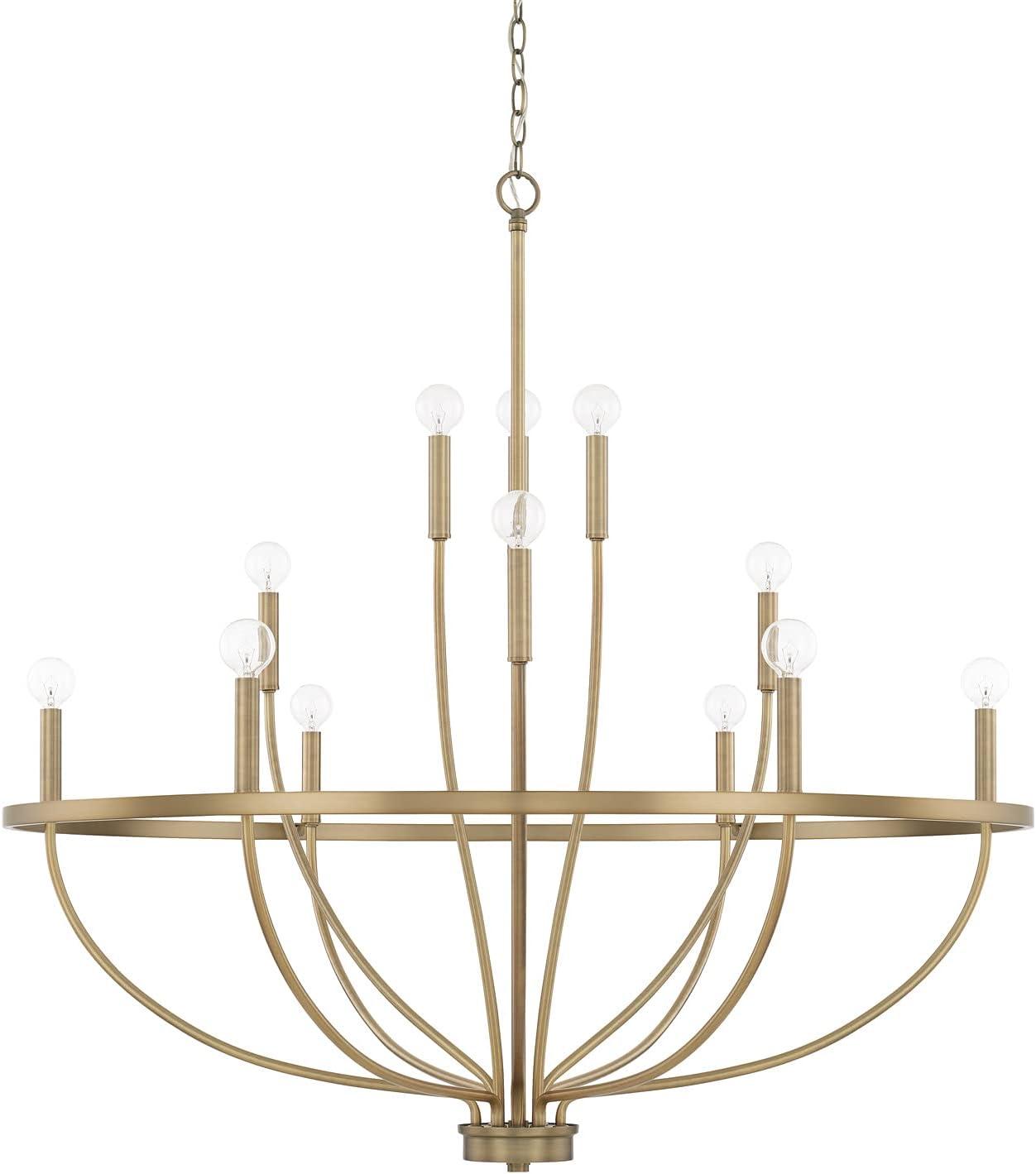 Capital Lighting 12 - Light Dimmable Empire Chandelier