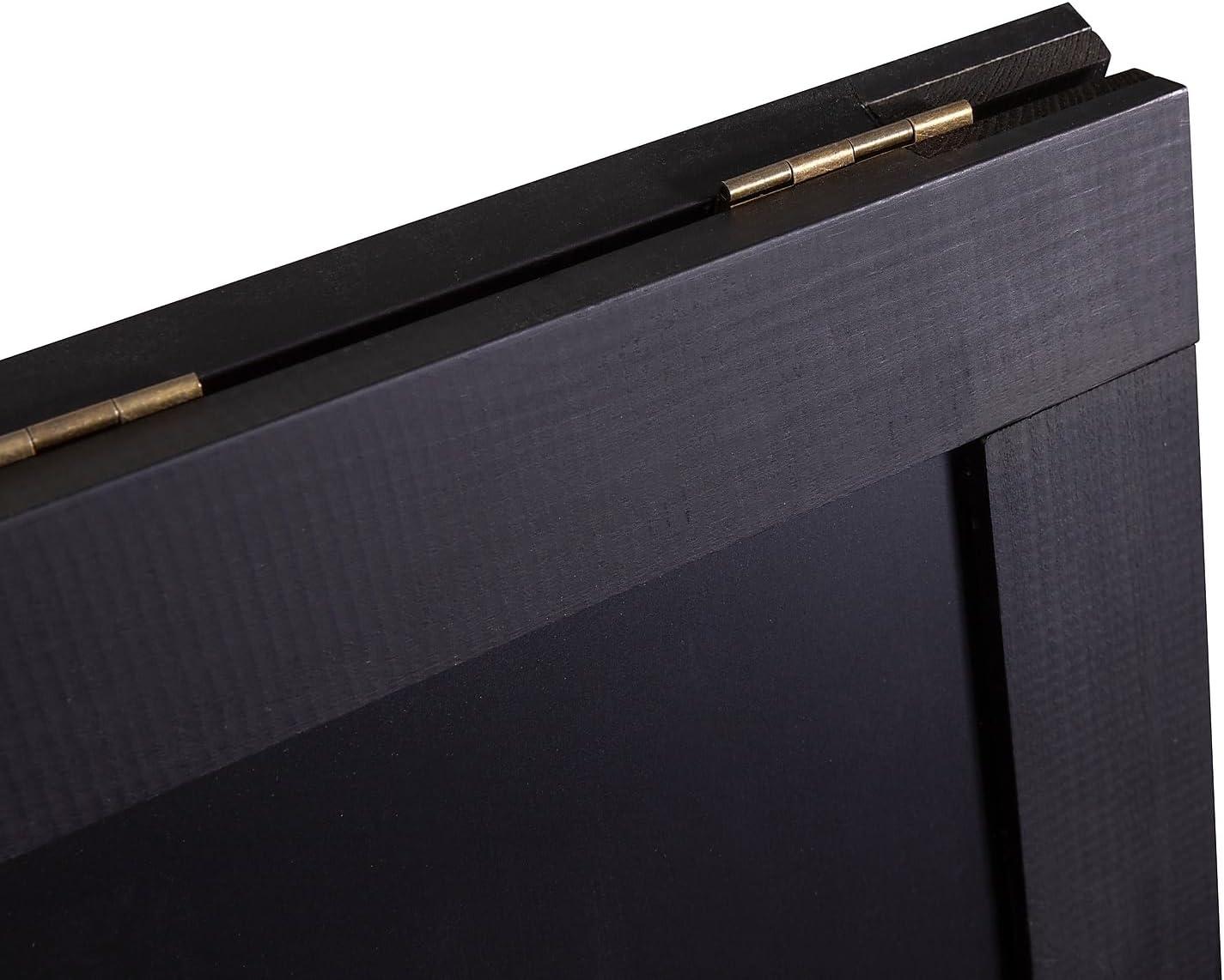 Flash Furniture Wood A-Frame Magnetic Chalkboard Set with Markers, Stencils, and Magnets