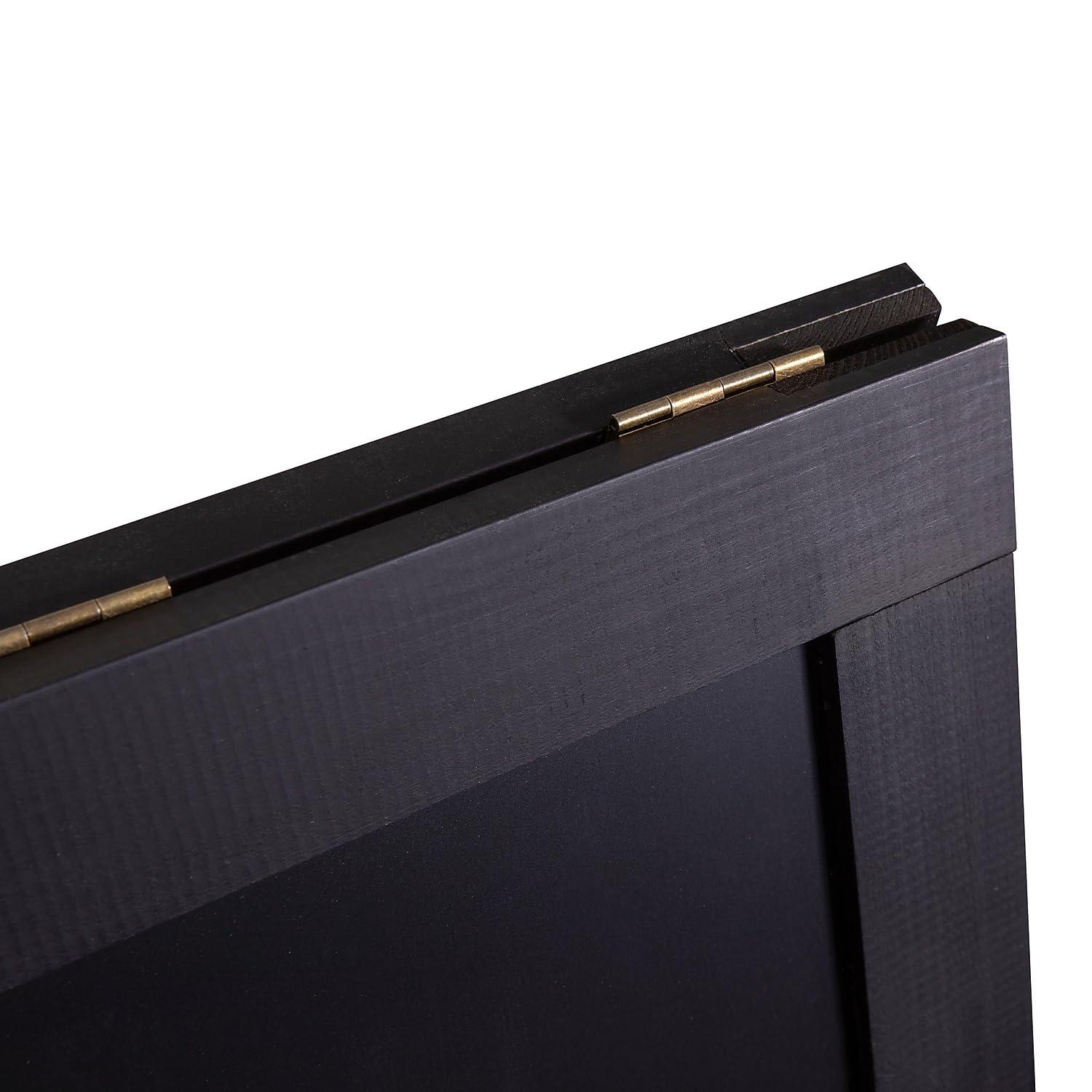 Flash Furniture Wood A-Frame Magnetic Chalkboard Set with Markers, Stencils, and Magnets