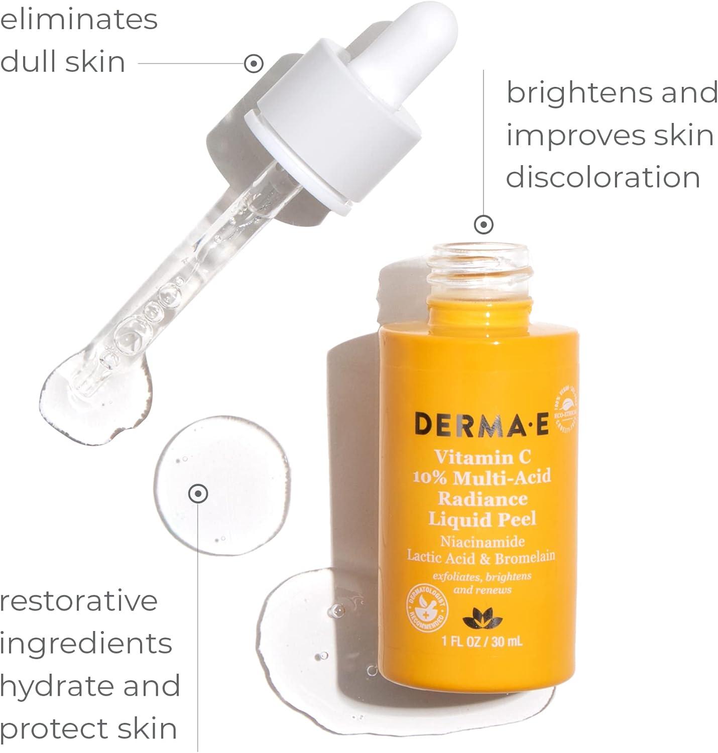 derma e Vitamin C Liquid Face Peel - 1 fl oz