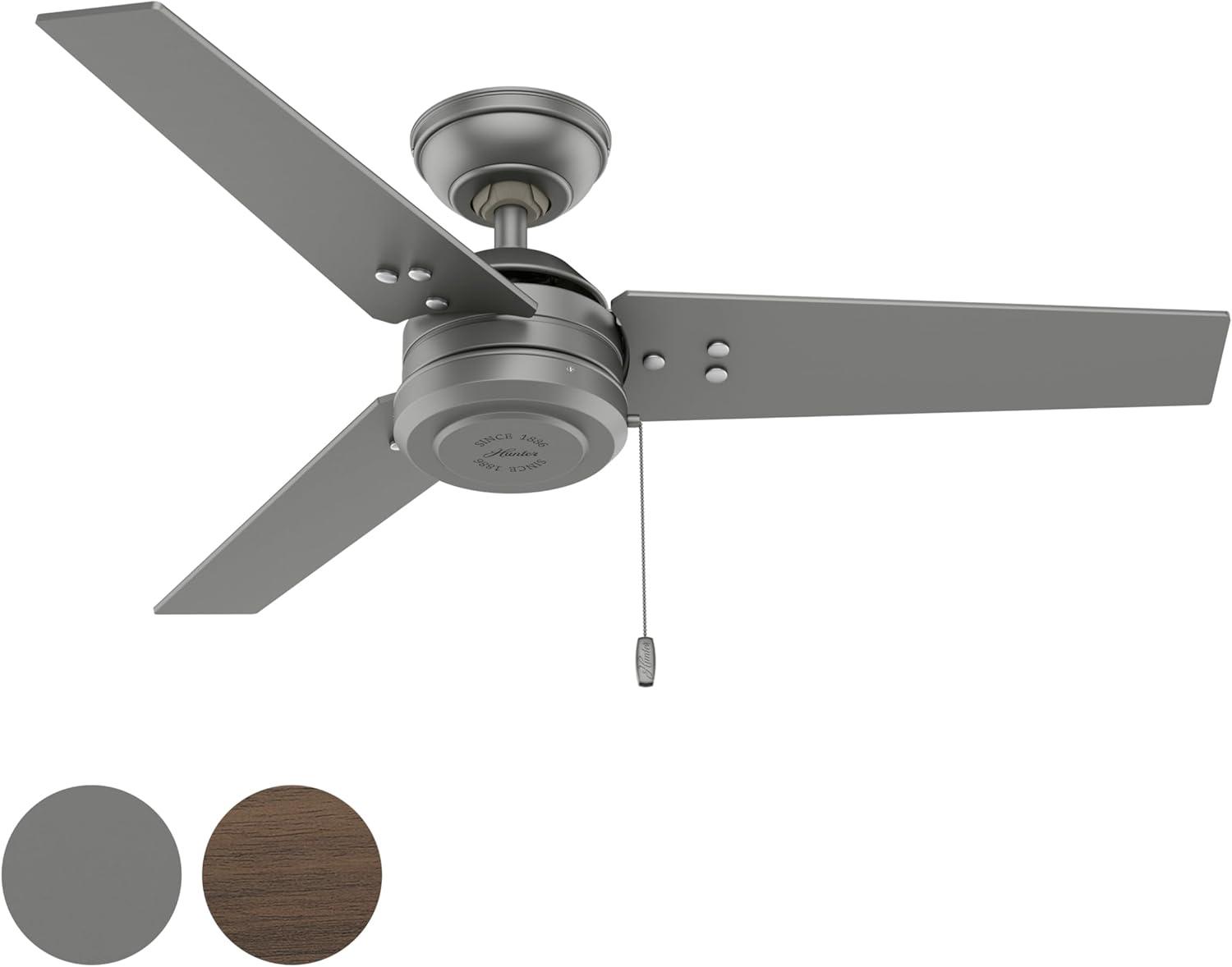 44" Cassius 3 - Blade Outdoor Standard Ceiling Fan with Pull Chain