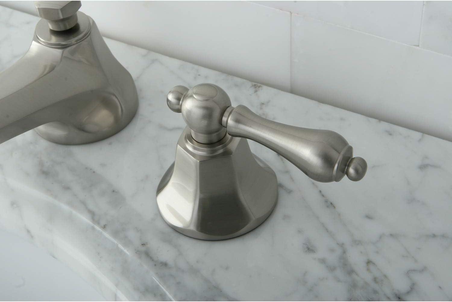 Kingston Brass KS4468AL 8 in. Widespread Bathroom Faucet, Brushed Nickel