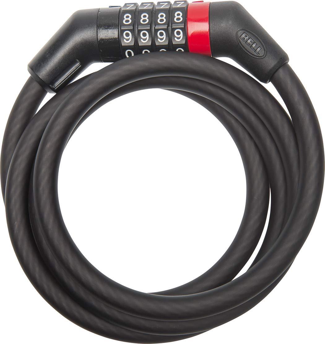 Black Heavy-Duty Steel Combo Cable Lock for Bikes