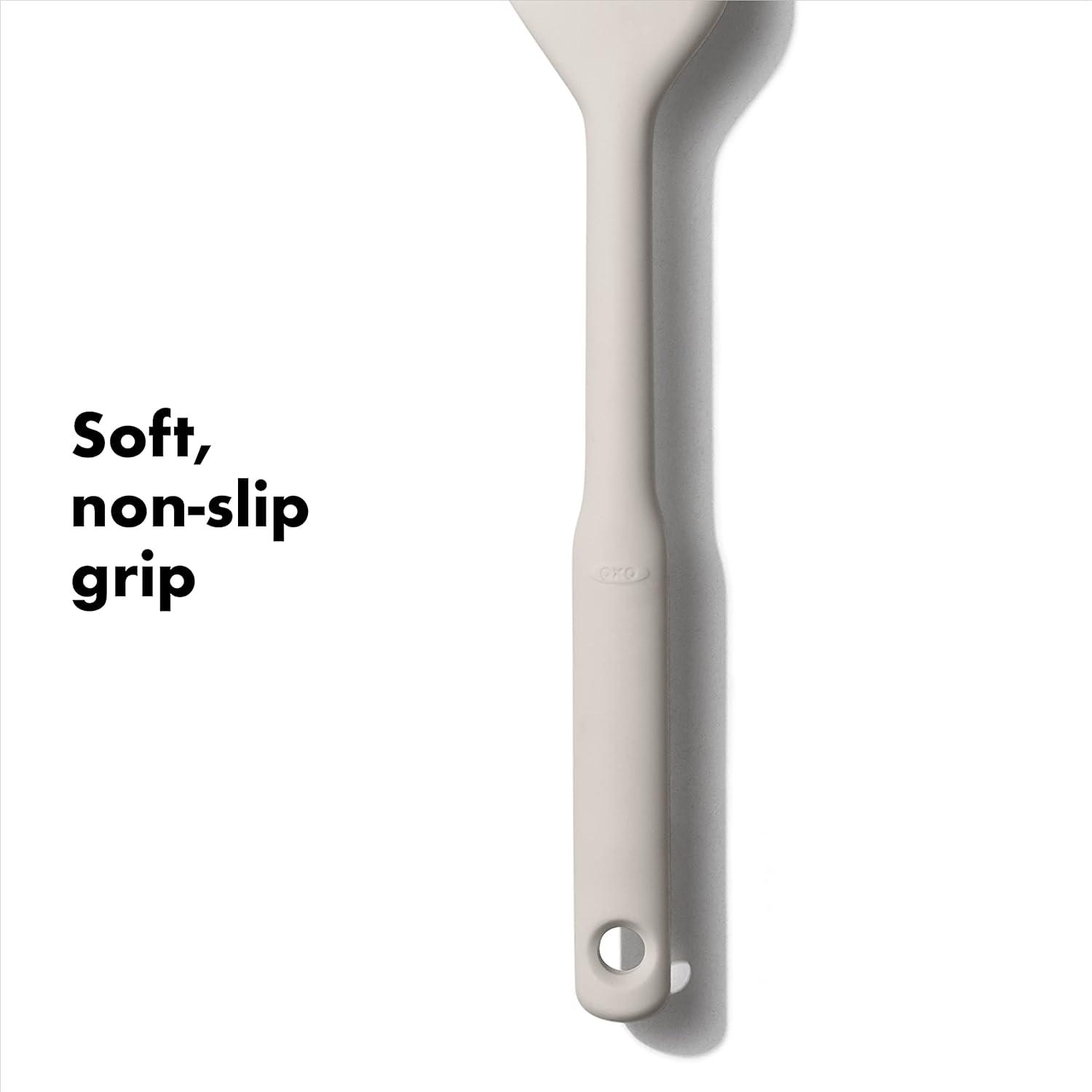 Oat White Silicone Everyday Spatula with Nylon Core