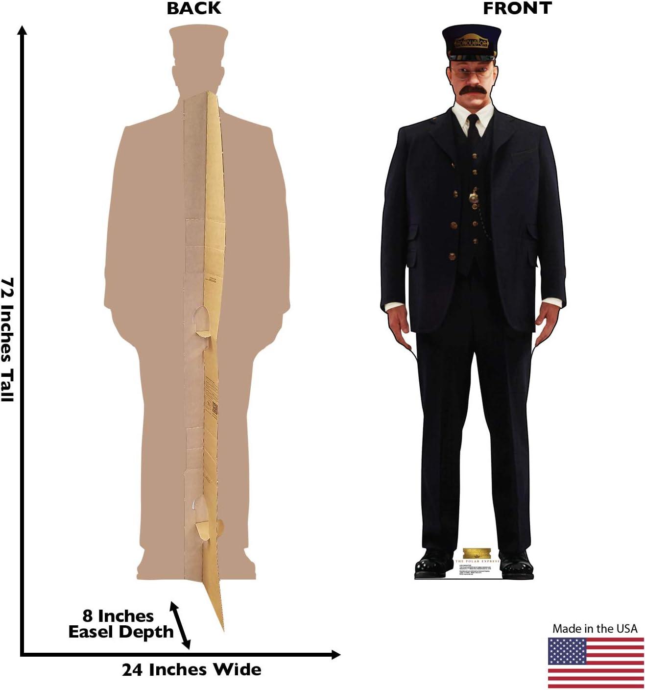 Life-Size Conductor Cardboard Standee from The Polar Express