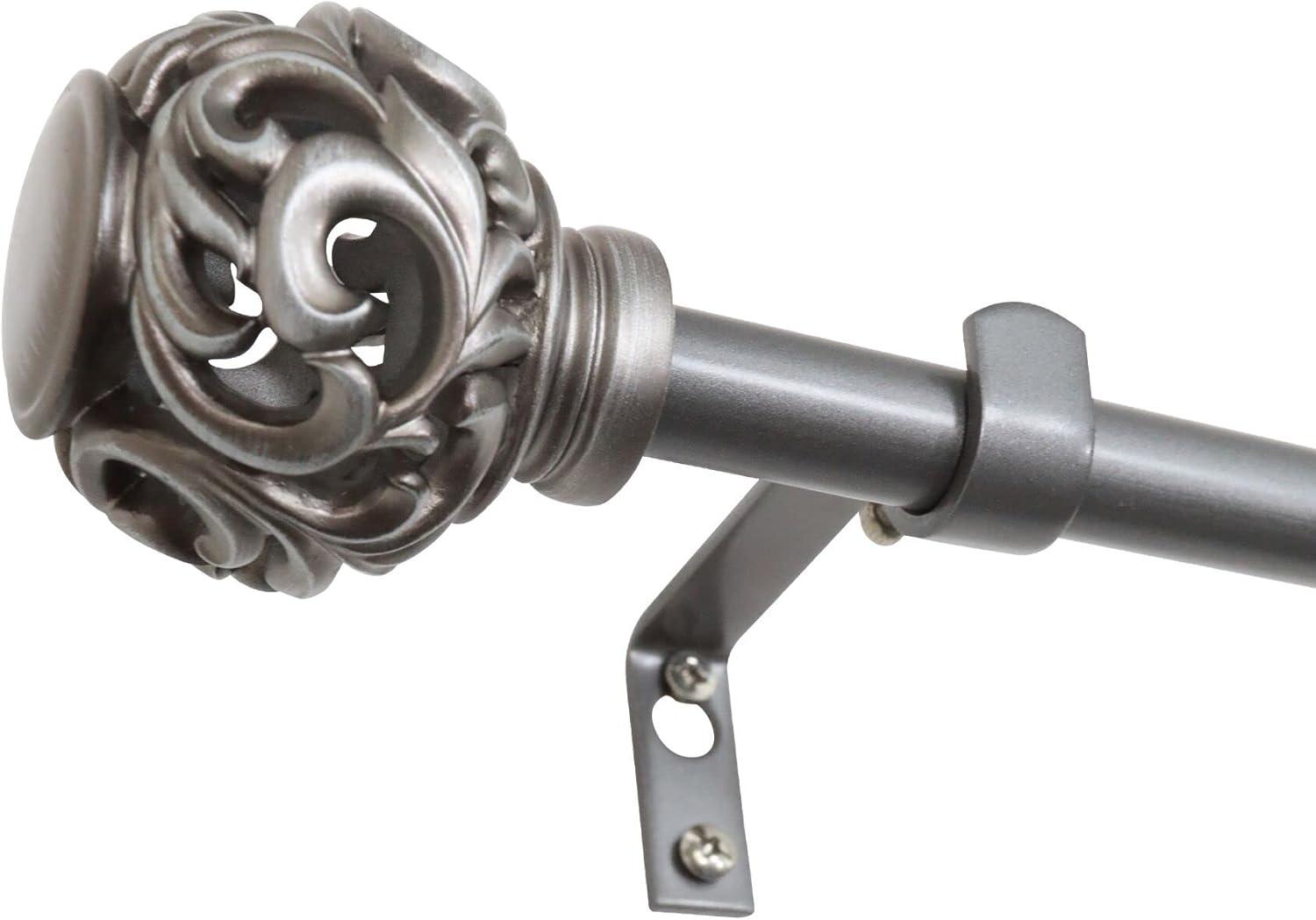 5/8" VINE OPEN BALL 48-86" VENETIAN SILVER