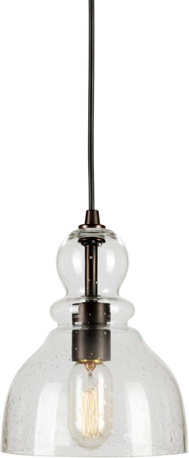 Forte Lighting 2678-01 1 Light 7" Wide Mini Pendant - Bronze