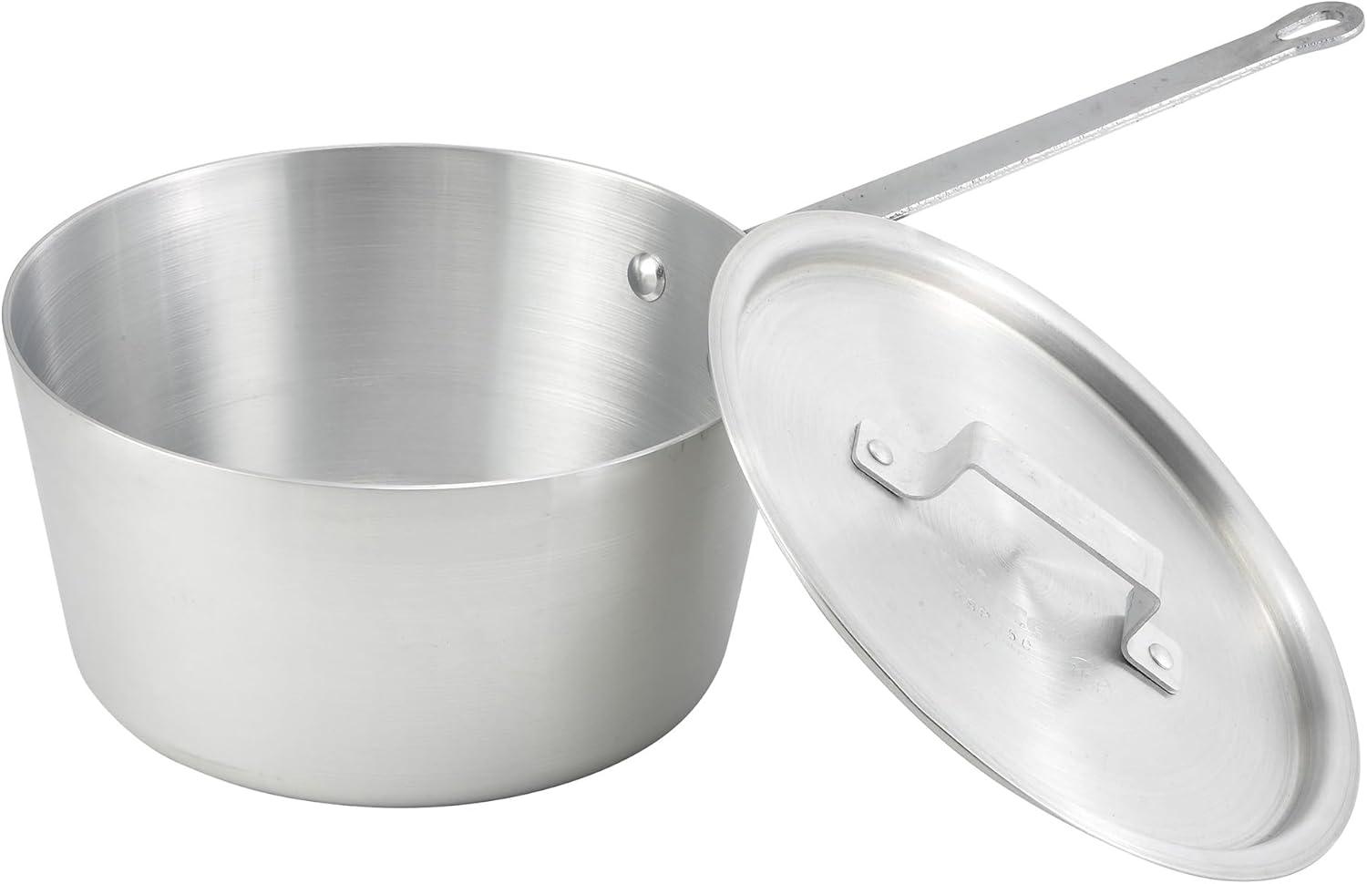 Winco Tapered Sauce Pan, Aluminum 2.5 Quart