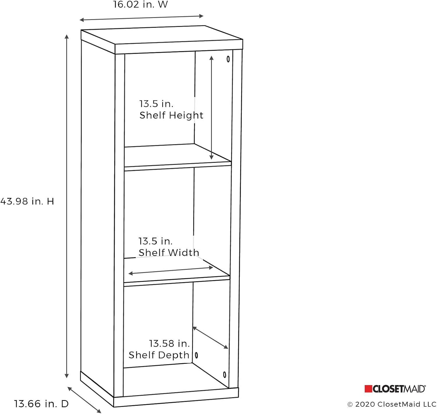 Decorative Storage 43.98" H x 16.02" W Cube Bookcase