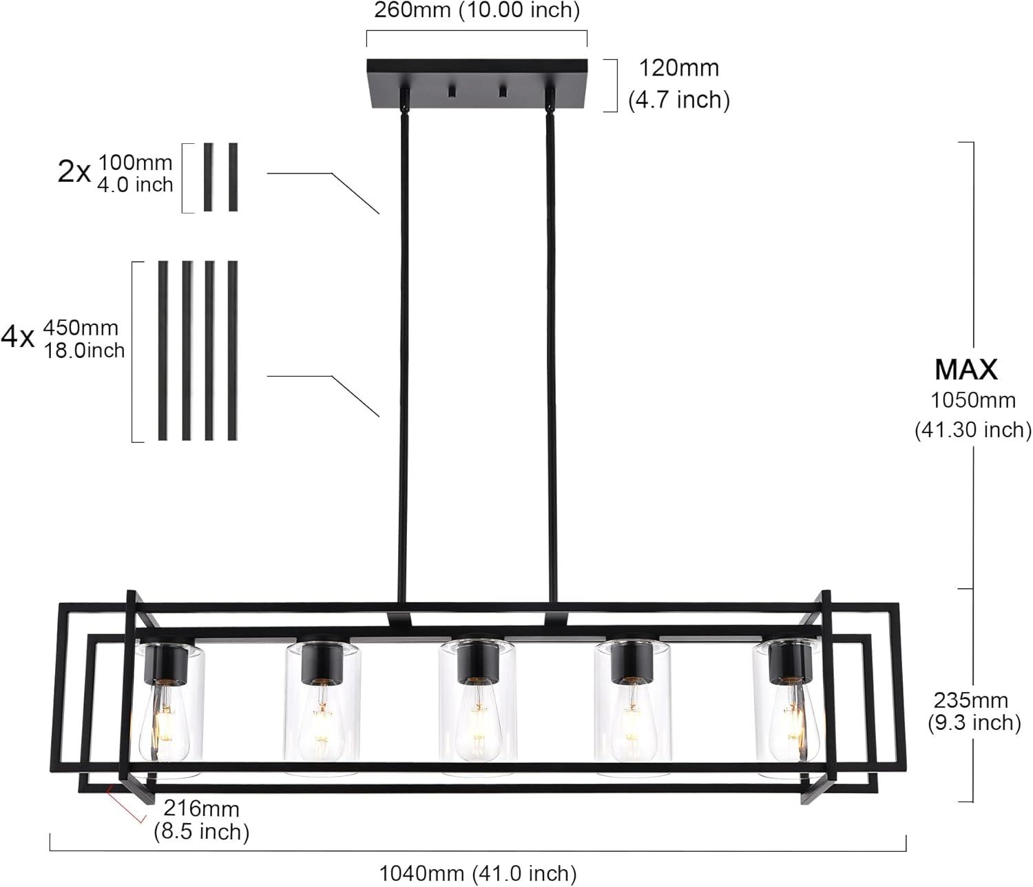 Lafrance 5 - Light Kitchen Island Pendant